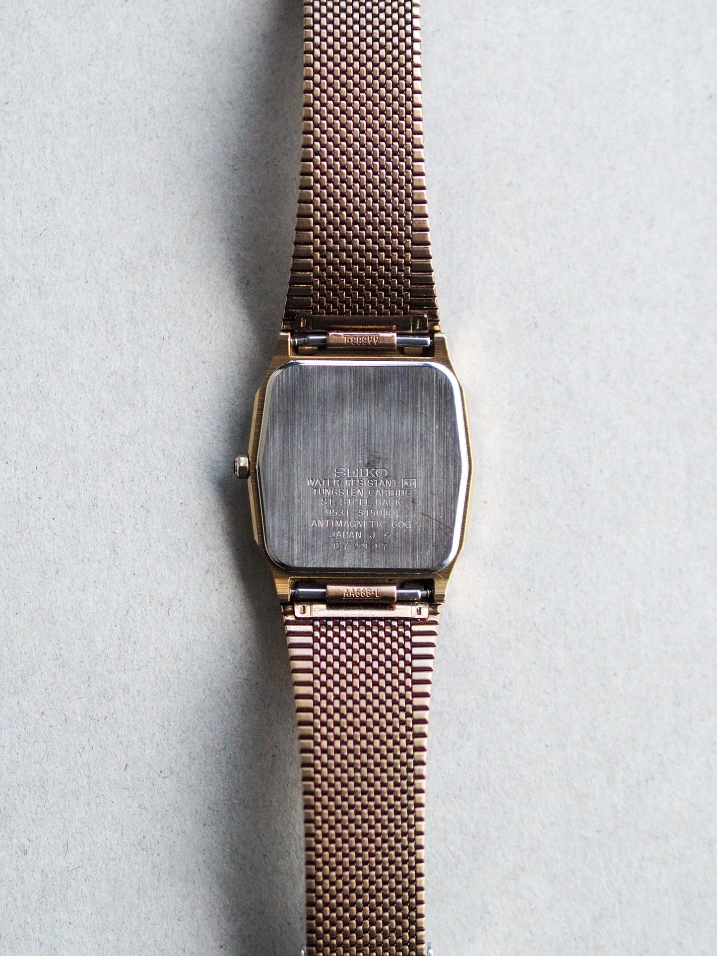 Seiko Dolce 9531-5150 Tungsten Carbide White Textured Dial