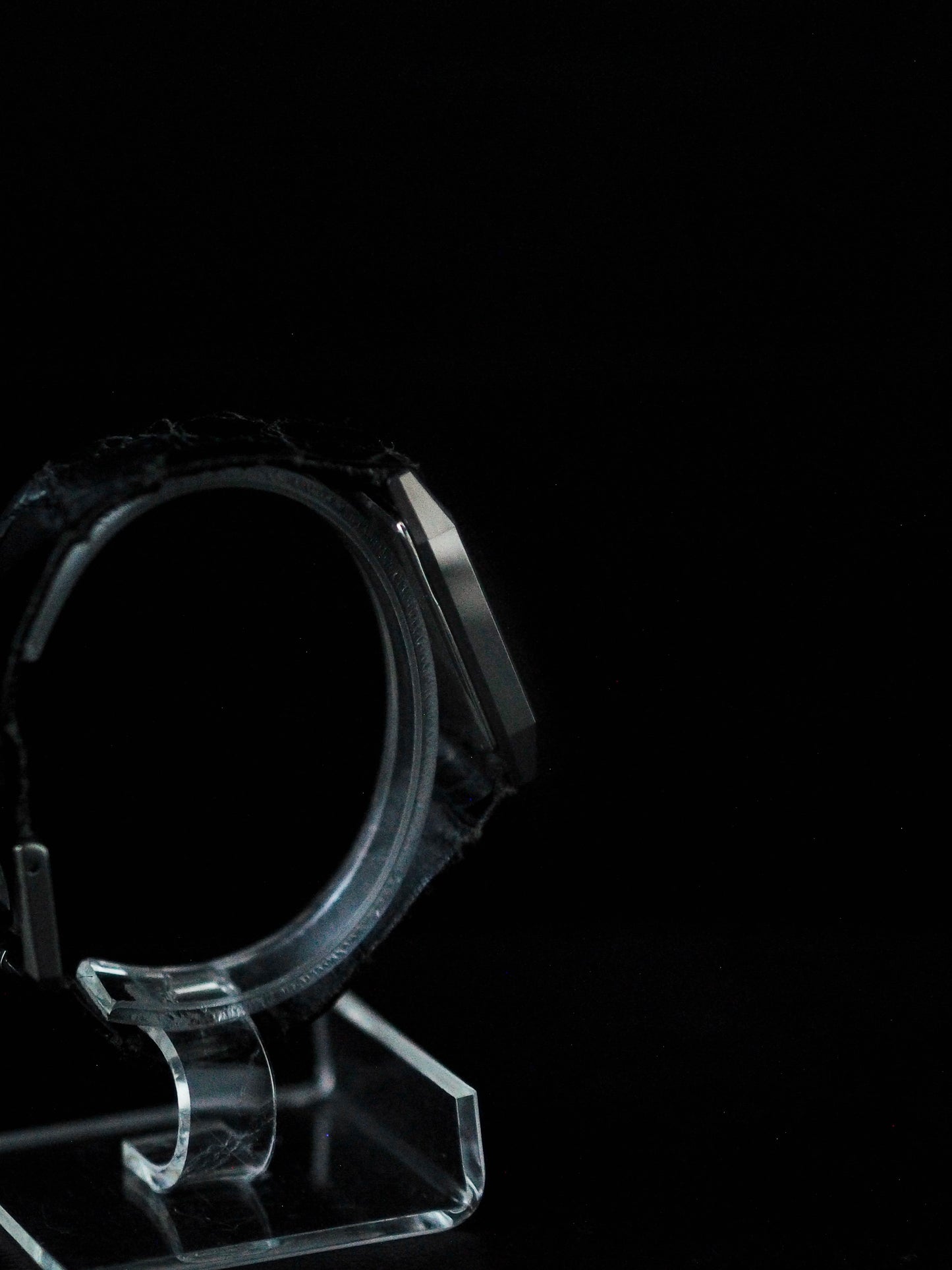 Seiko Dolce 7321-5710 Tank Tungsten Carbide Dark Gray Black Dial