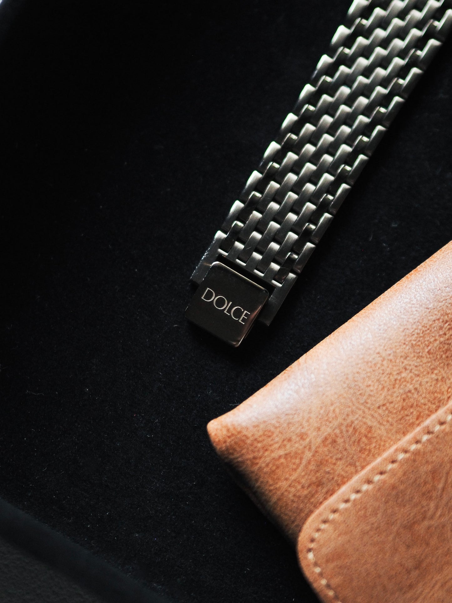 Seiko Dolce 8N40-5050 Tank Tungsten Carbide Gray Dial