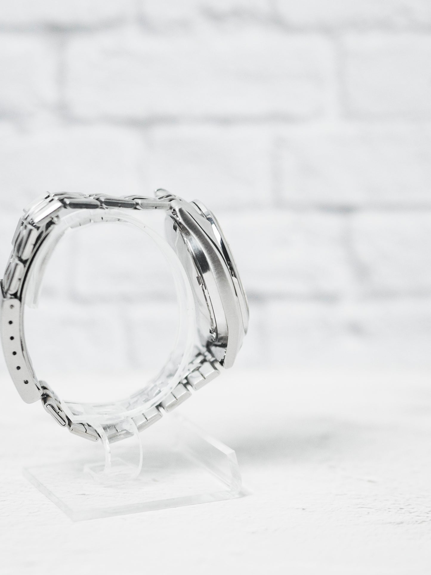 Seiko 5 Actus SS 6106-7510 JDM White Sunburst Dial