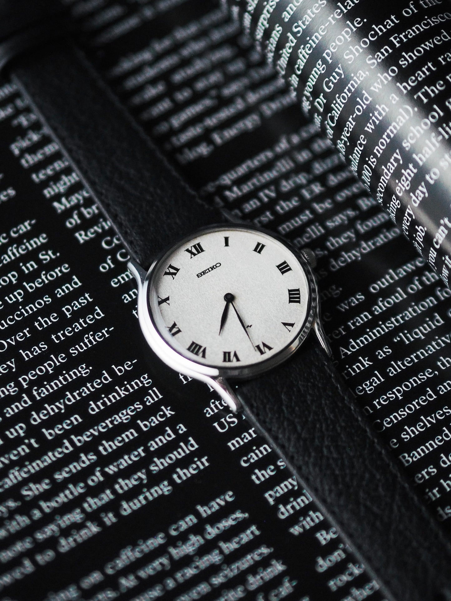 Seiko Chariot 2220-0480 Cadran romain texturé blanc