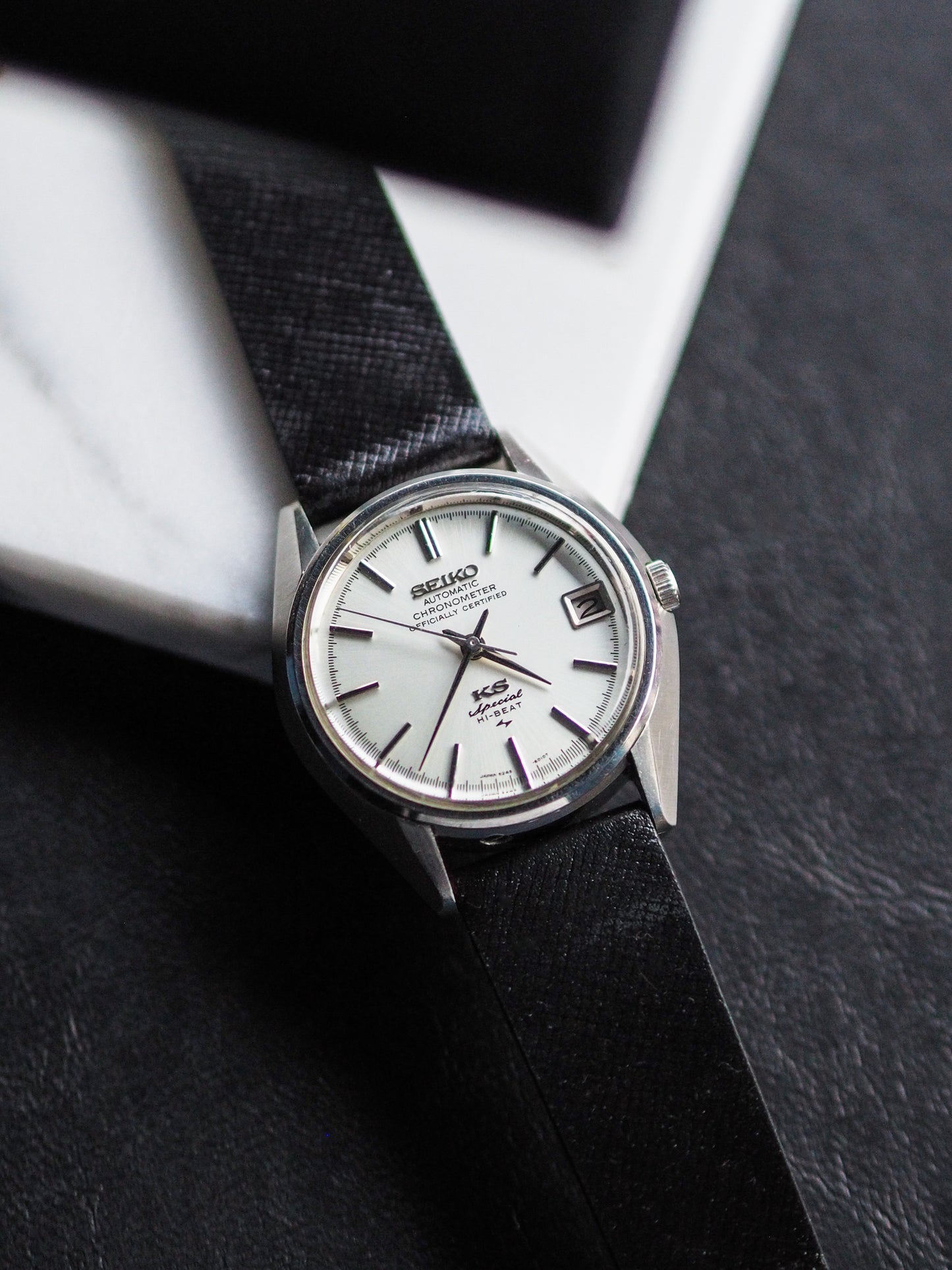 Seiko 52KS King Seiko Special 5245-6010 Chronometer White Sunburst Dial