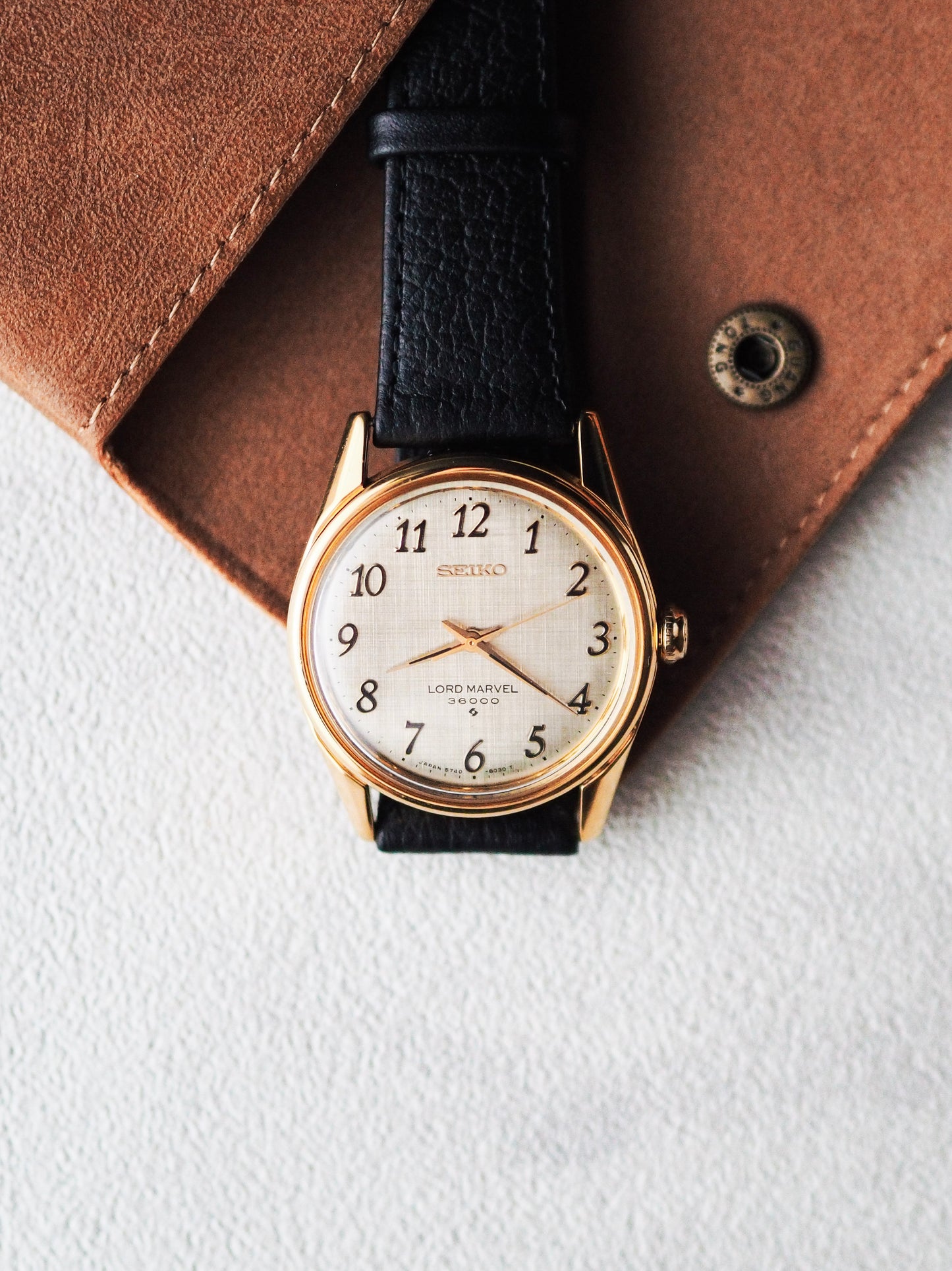 Seiko Lord Marvel 5740-8000 36000 SGP Linen Breguet Dial