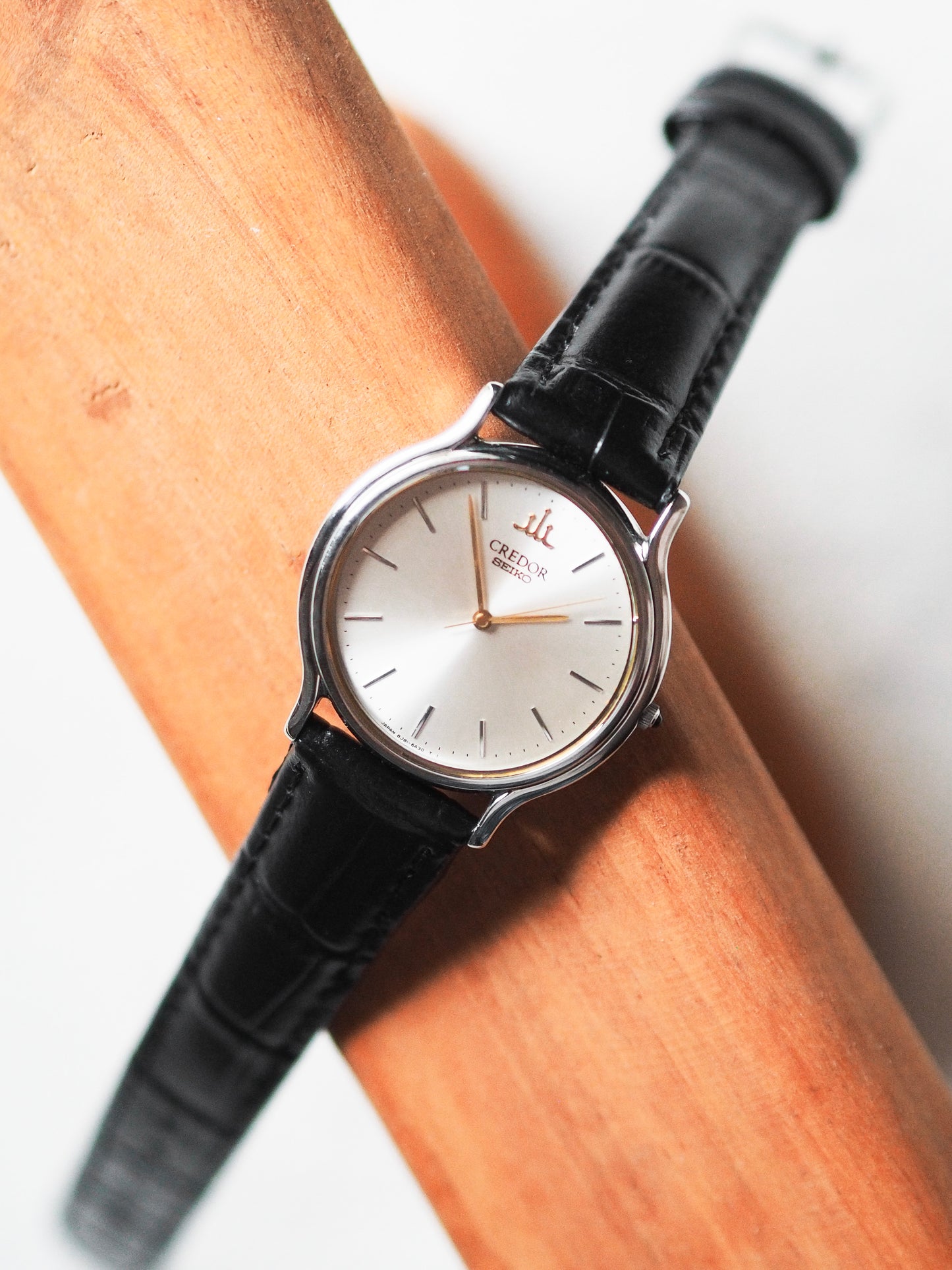 Credor Seiko 8J81-6A30 Gold Ring Silver Dial