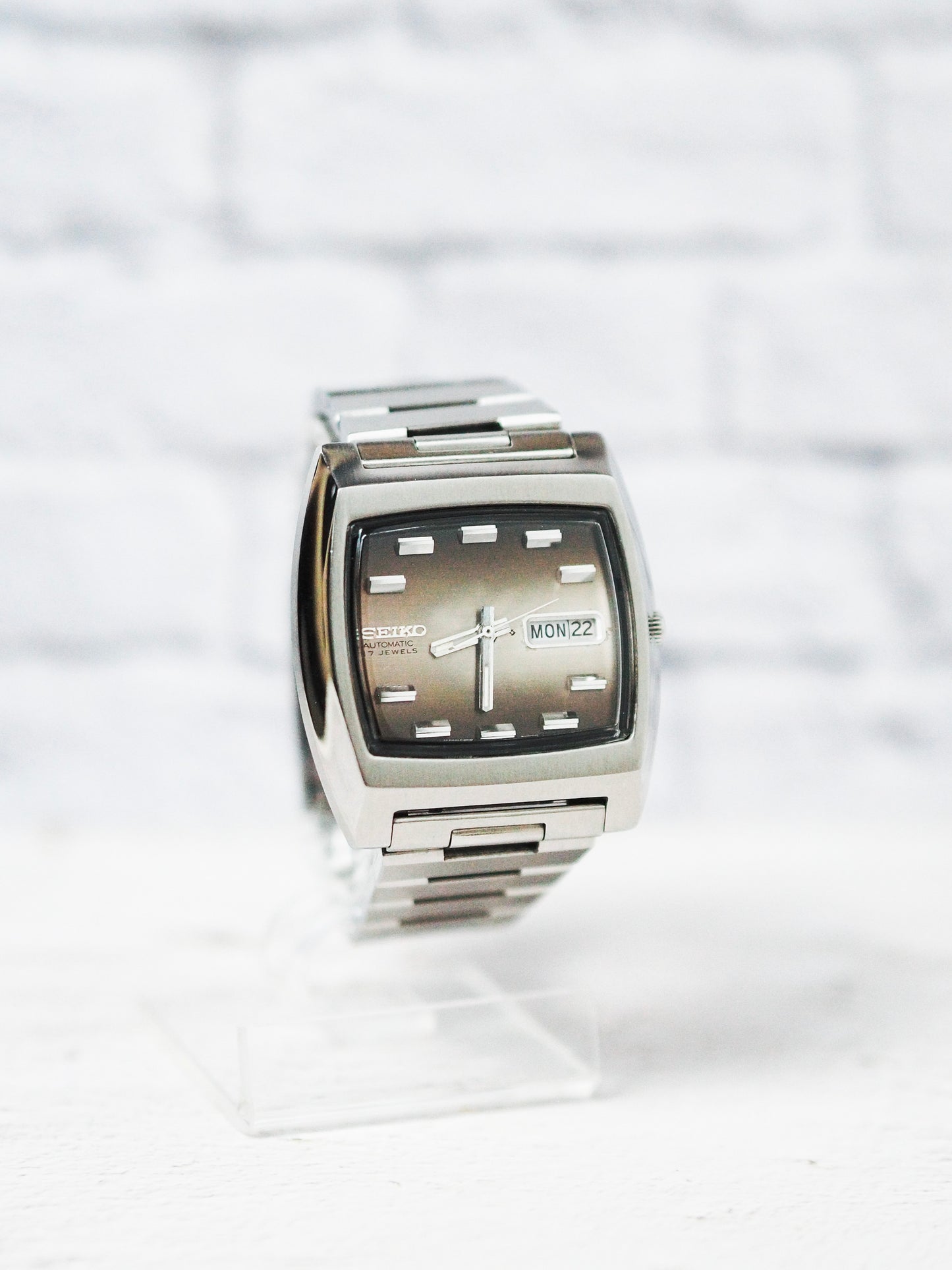 Seiko Automatic 6309-5001 TV Shape Brown Gradient Dial