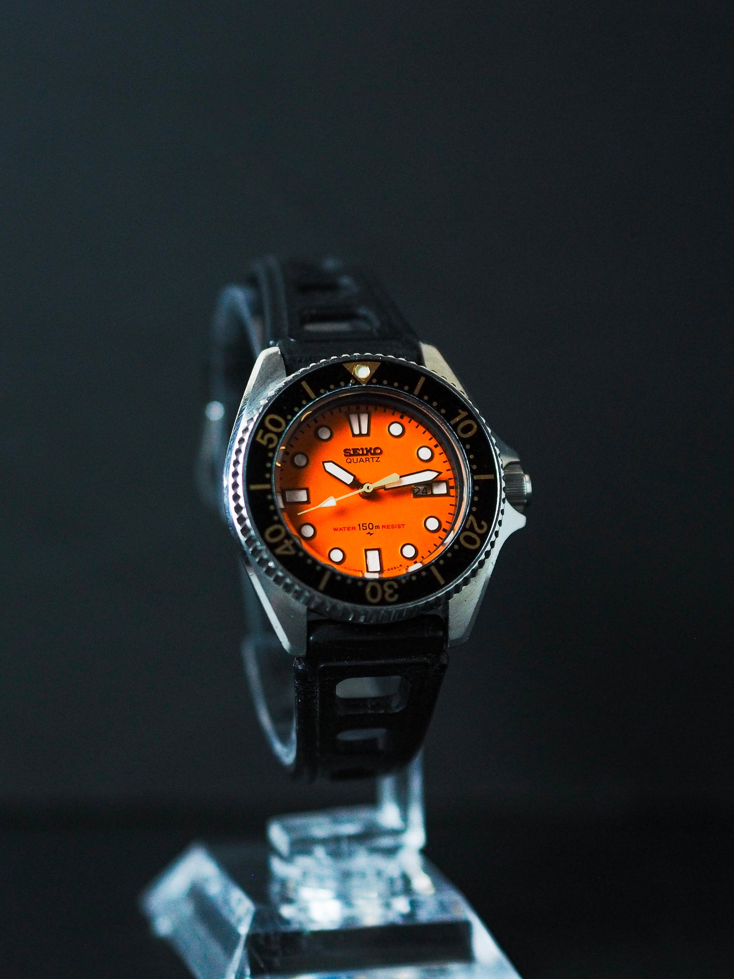 Seiko 2625-0010 Quartz Mini Diver Orange Dial