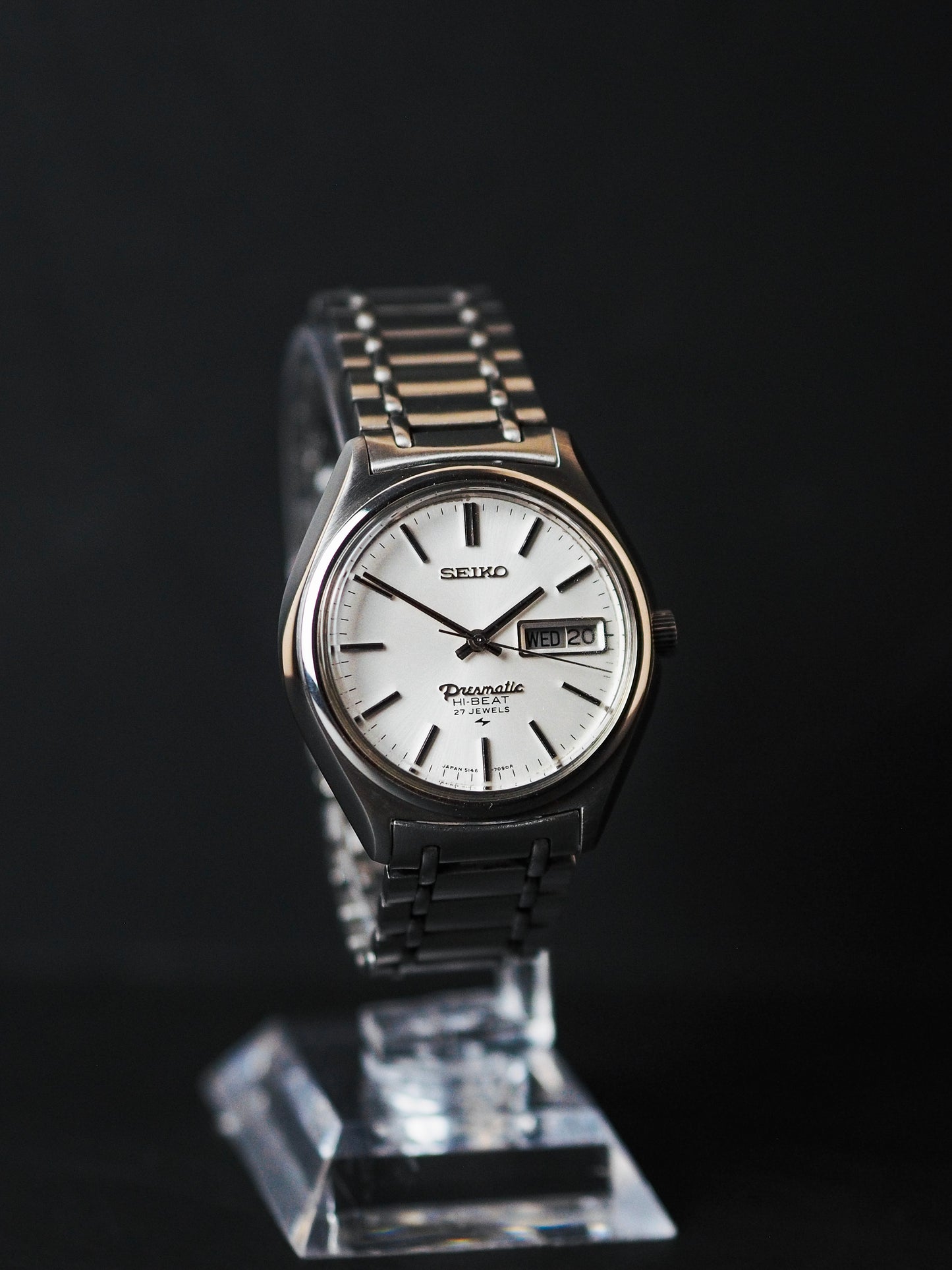 Seiko Presmatic Hi-Beat 5146-7060 White Sunburst Dial