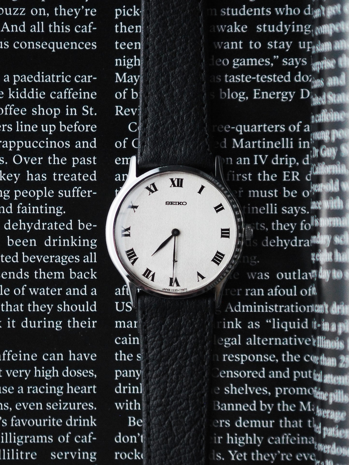 Seiko Chariot 2220-0480 Cadran romain texturé blanc