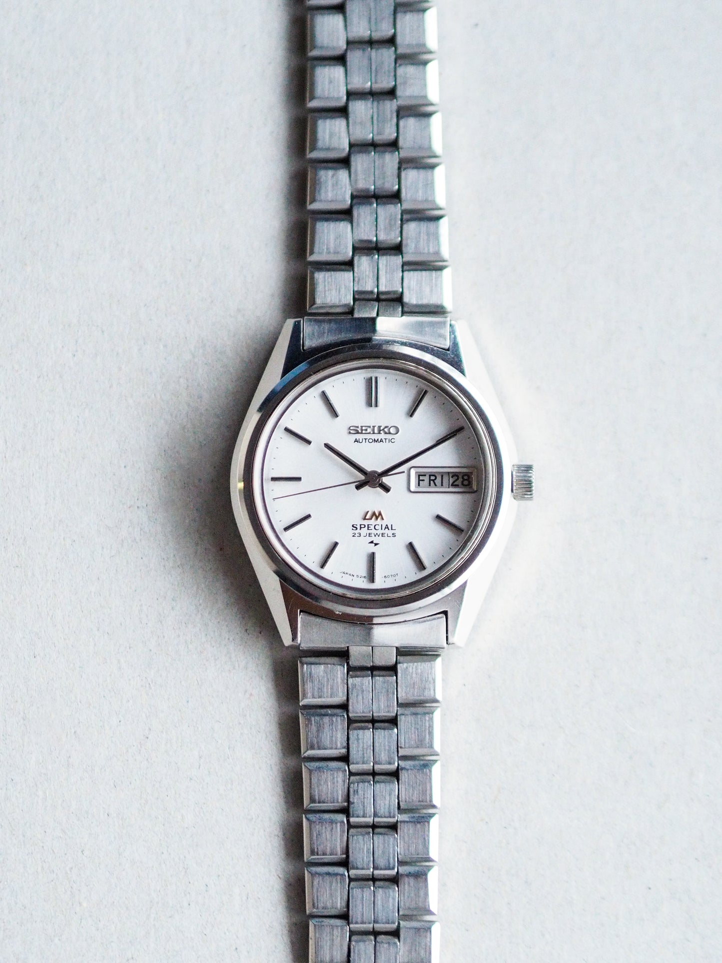 Seiko LM 5216-6050 Lord Matic Special White Sunburst Dial
