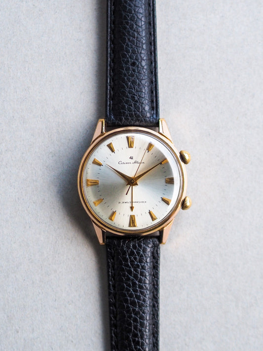 Citizen 4H Alarm Parashock 515812 CGP Silver Sunburst Dial