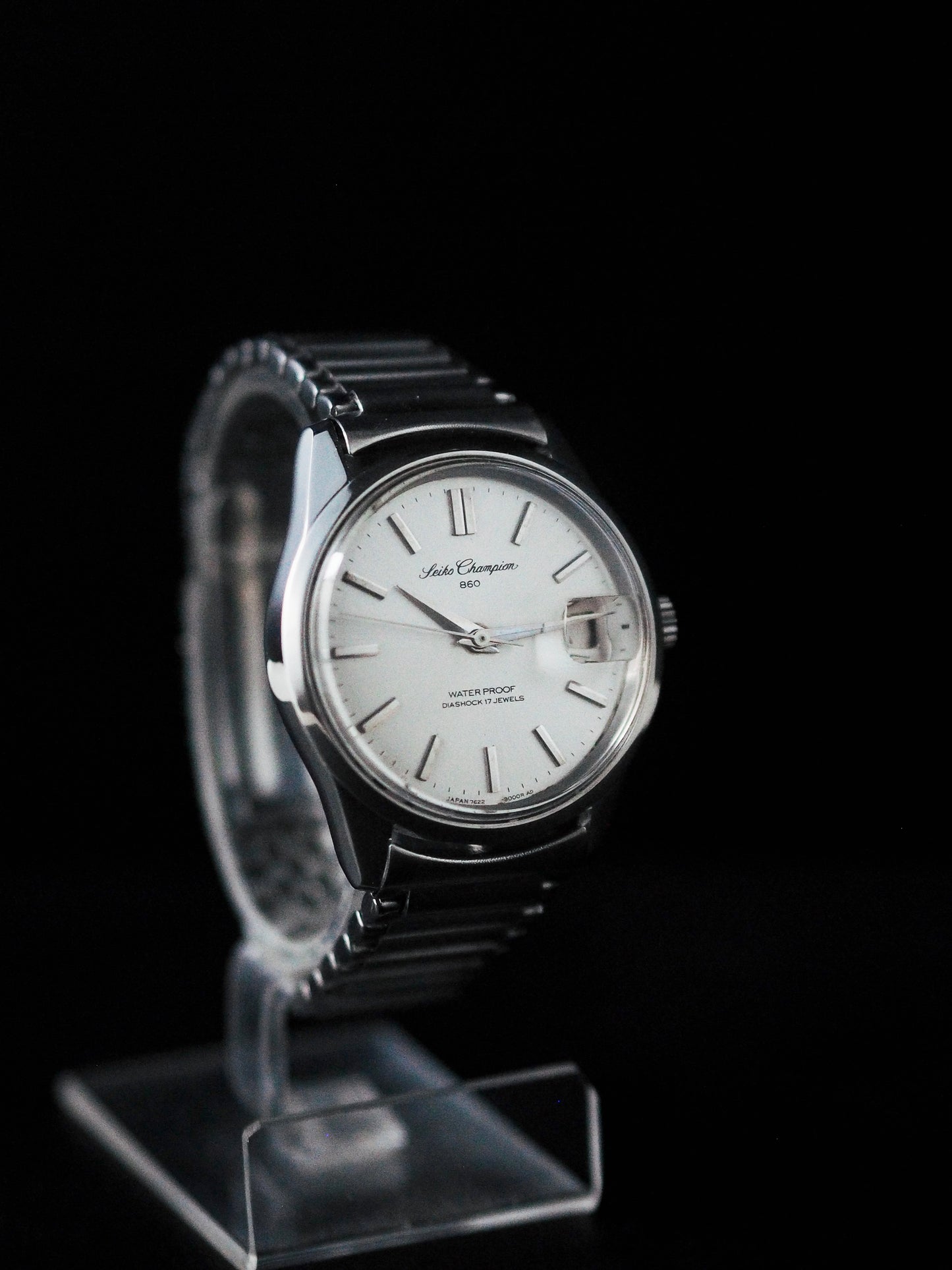Seiko Champion 860 7622-9000 Date Silver Sunburst Dial