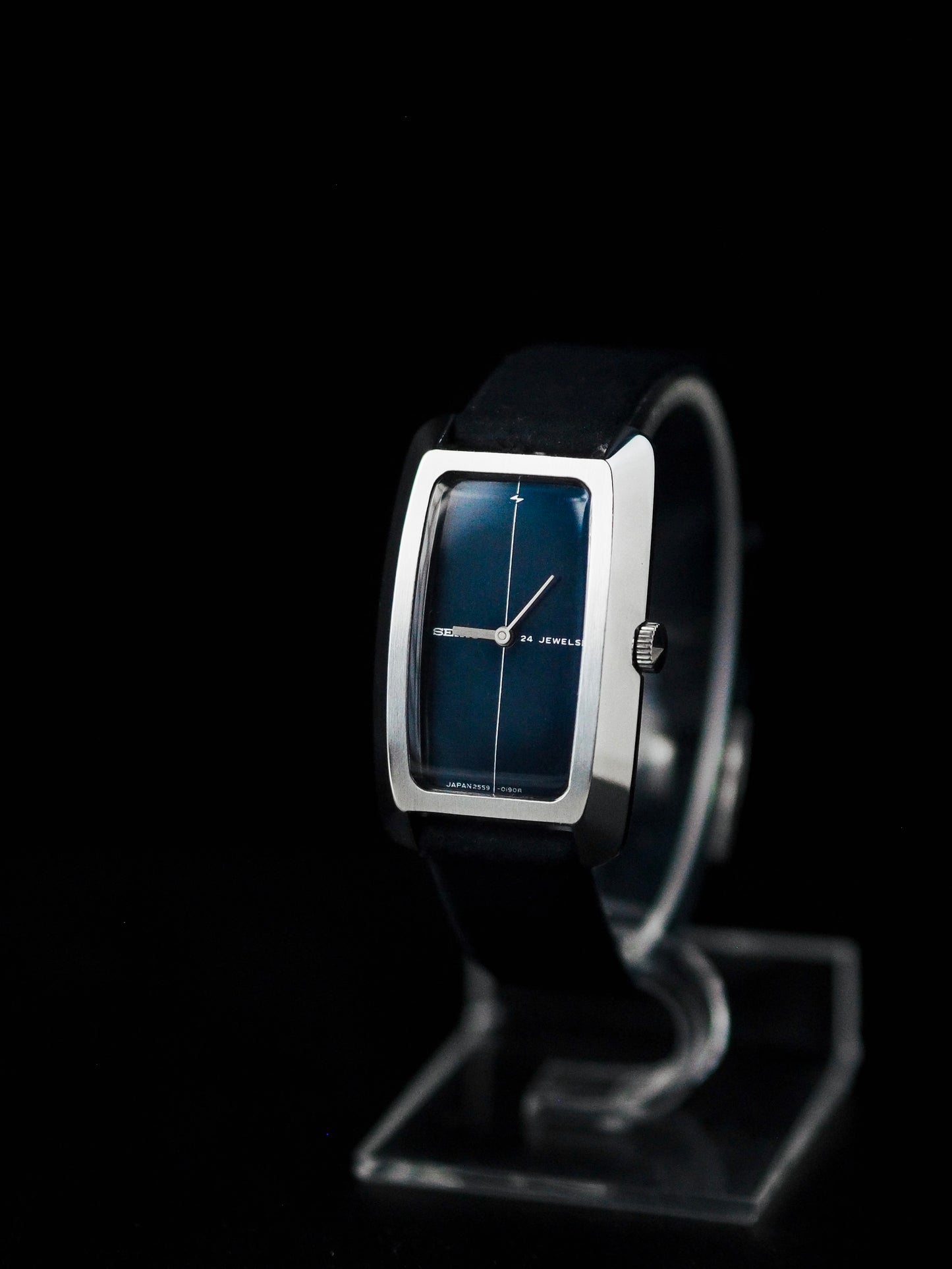 Seiko Chariot Tank 2559-7010 Hi-Beat Blue Dial