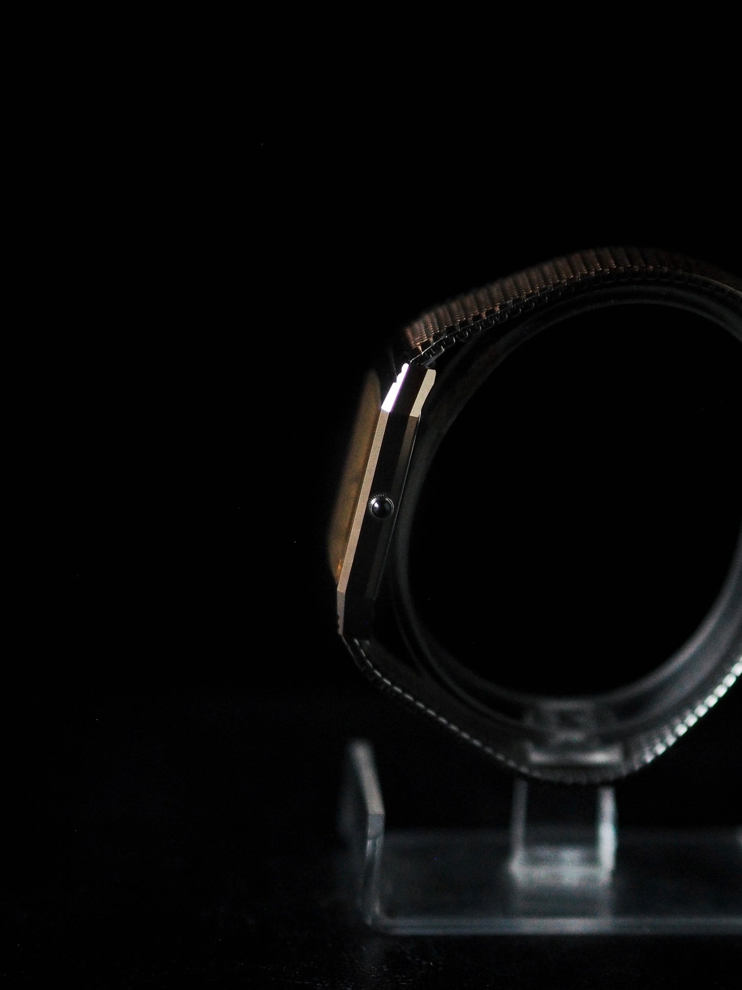 Seiko Dolce 9521-5170 Tank NSAG Gold Champagne Pinstripe Dial