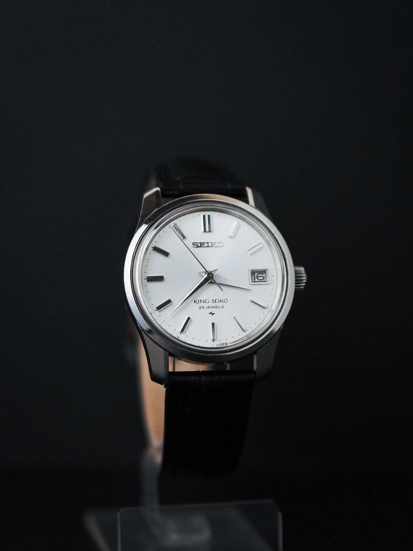 Seiko 44KS King Seiko 4402-8000 Silver Sunburst Dial