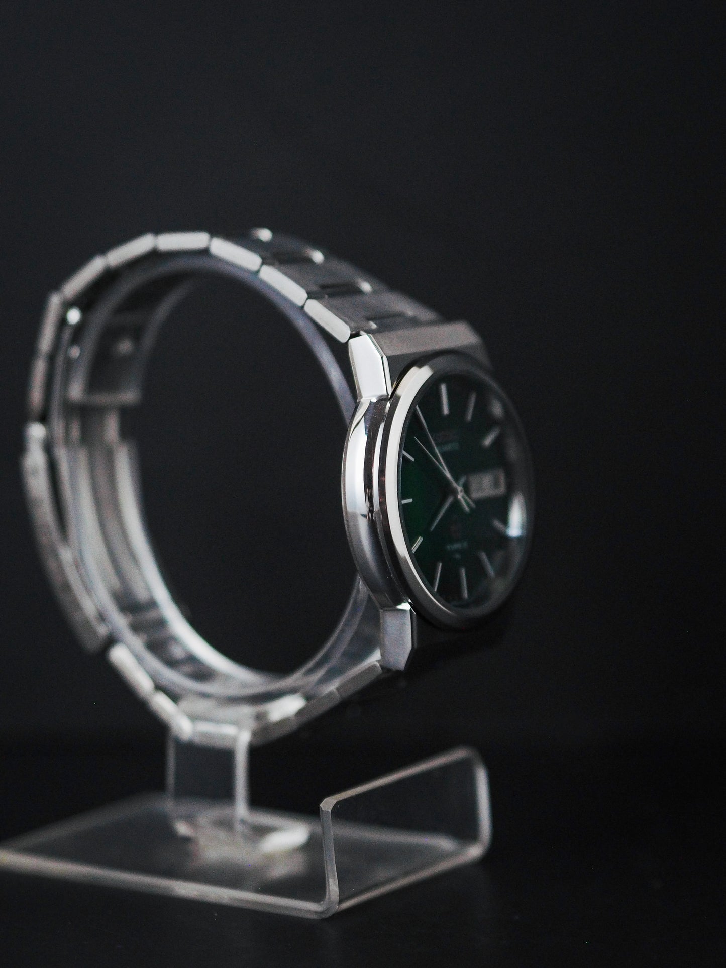 Seiko Type II 7123-8120 Green Curve Linen Textured Dial