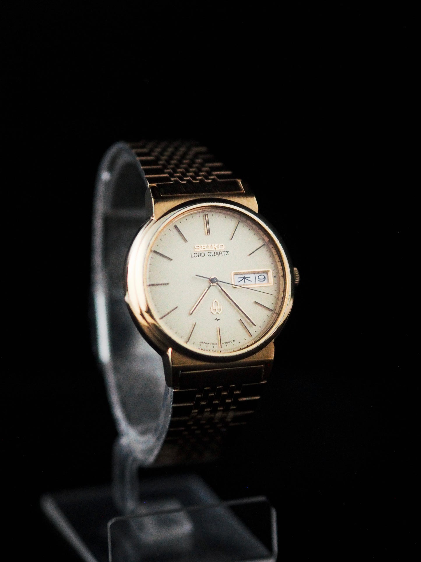 Seiko Lord Quartz 7143-7000 SGP All Gold Champagne Dial