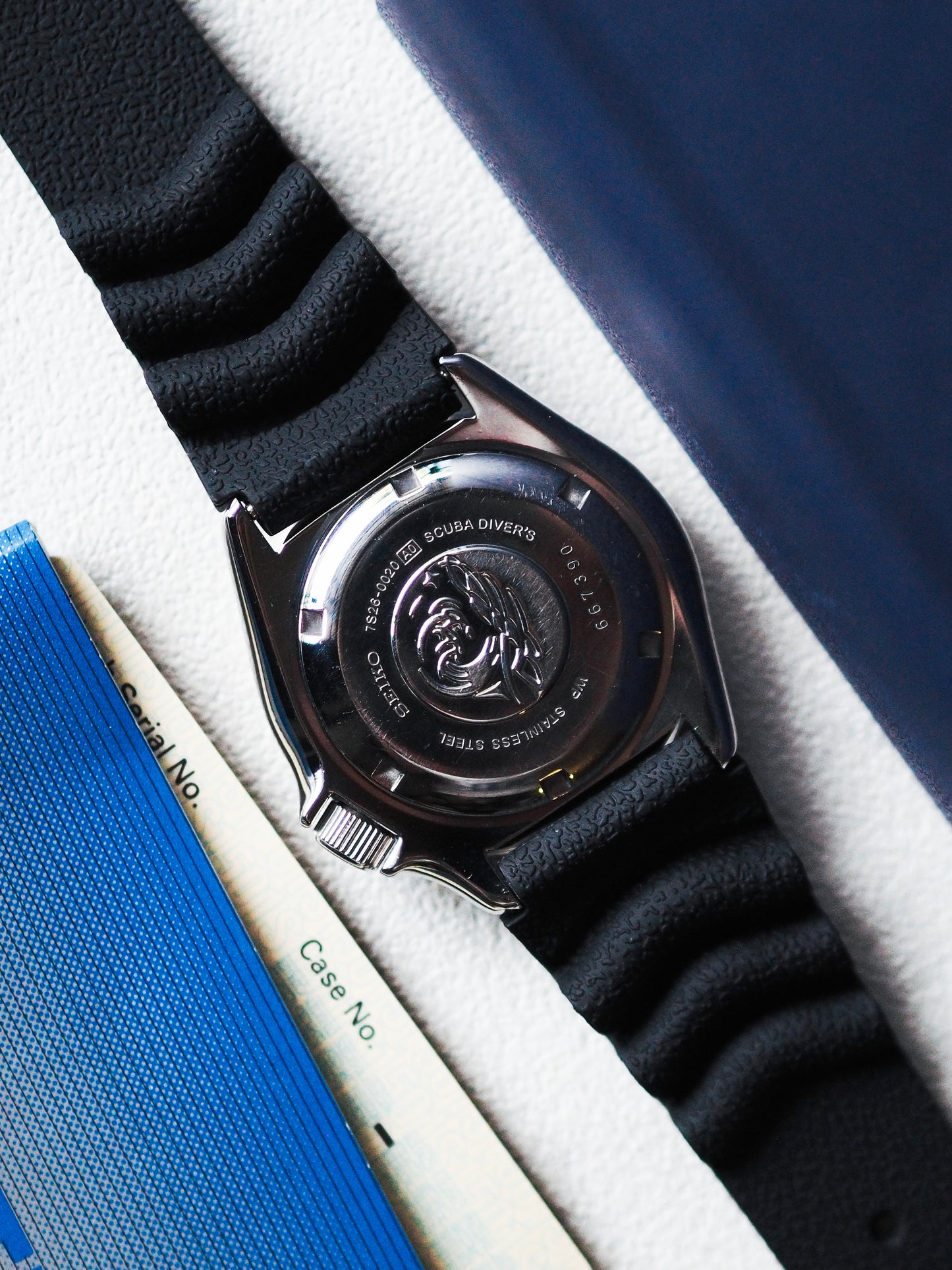 Seiko SKX009 7S26-0020 Diver Dark Blue Dial