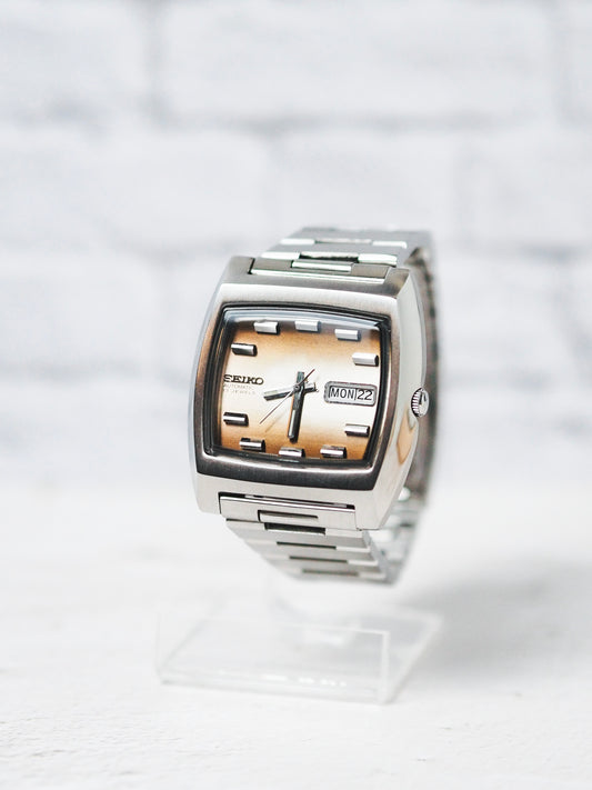 Seiko Automatic 6309-5001 TV Shape Brown Gradient Dial