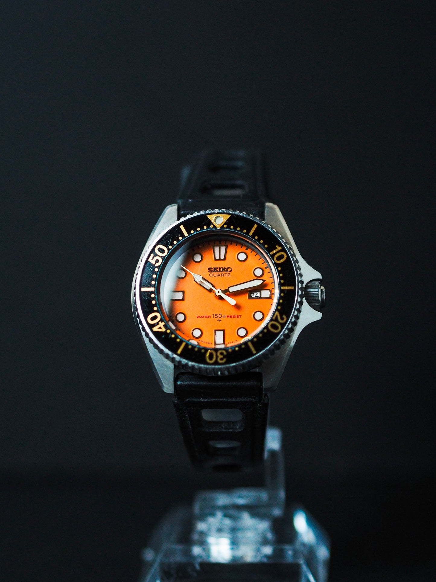 Seiko 2625-0010 Quartz Mini Diver Orange Dial