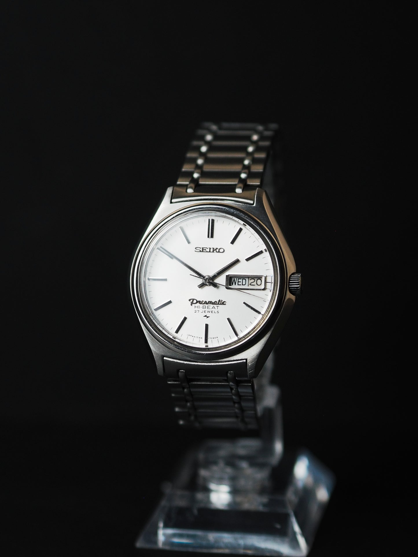 Seiko Presmatic Hi-Beat 5146-7060 White Sunburst Dial