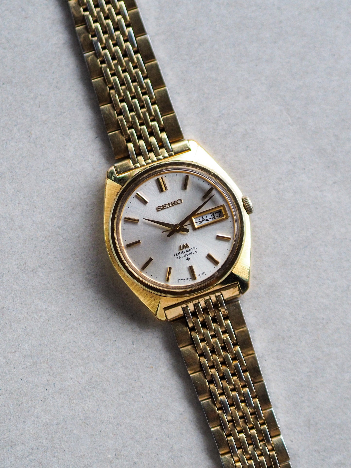 Seiko LM 5606-7000 Lord Matic SGP Silver Sunburst Dial