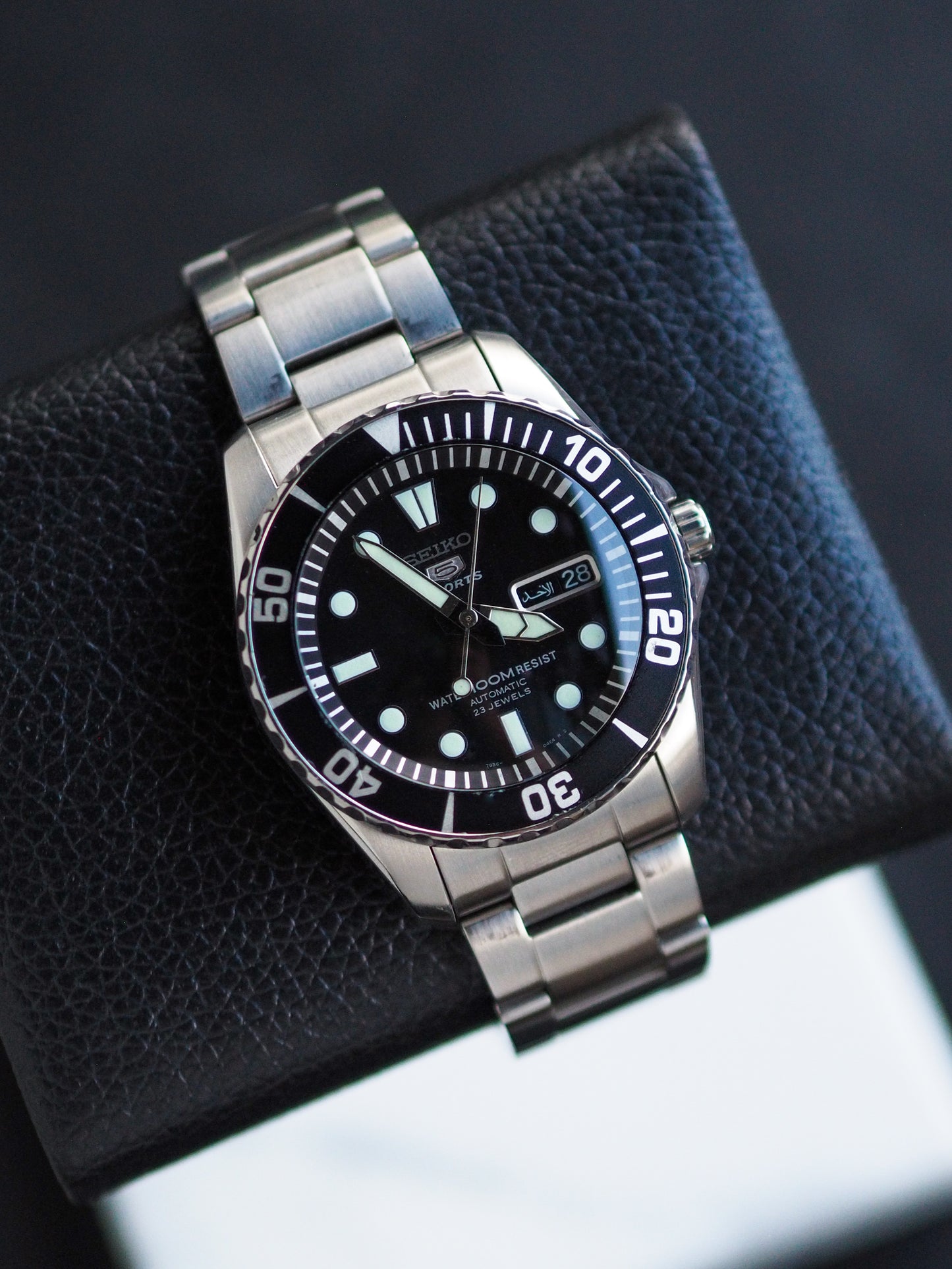 Seiko 5 Sports SNZF17J1 Sea Urchin Black Dial