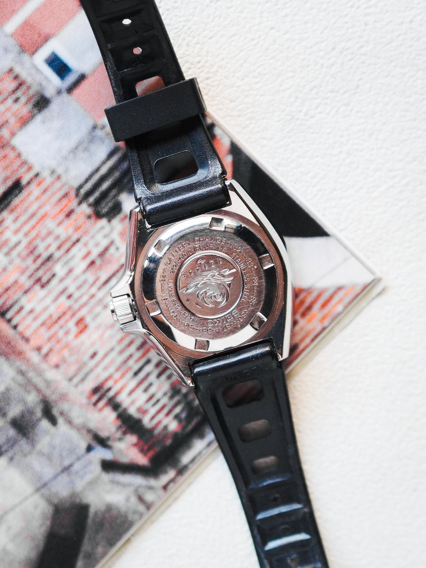 Seiko 2625-0010 Quartz Mini Diver Orange Dial