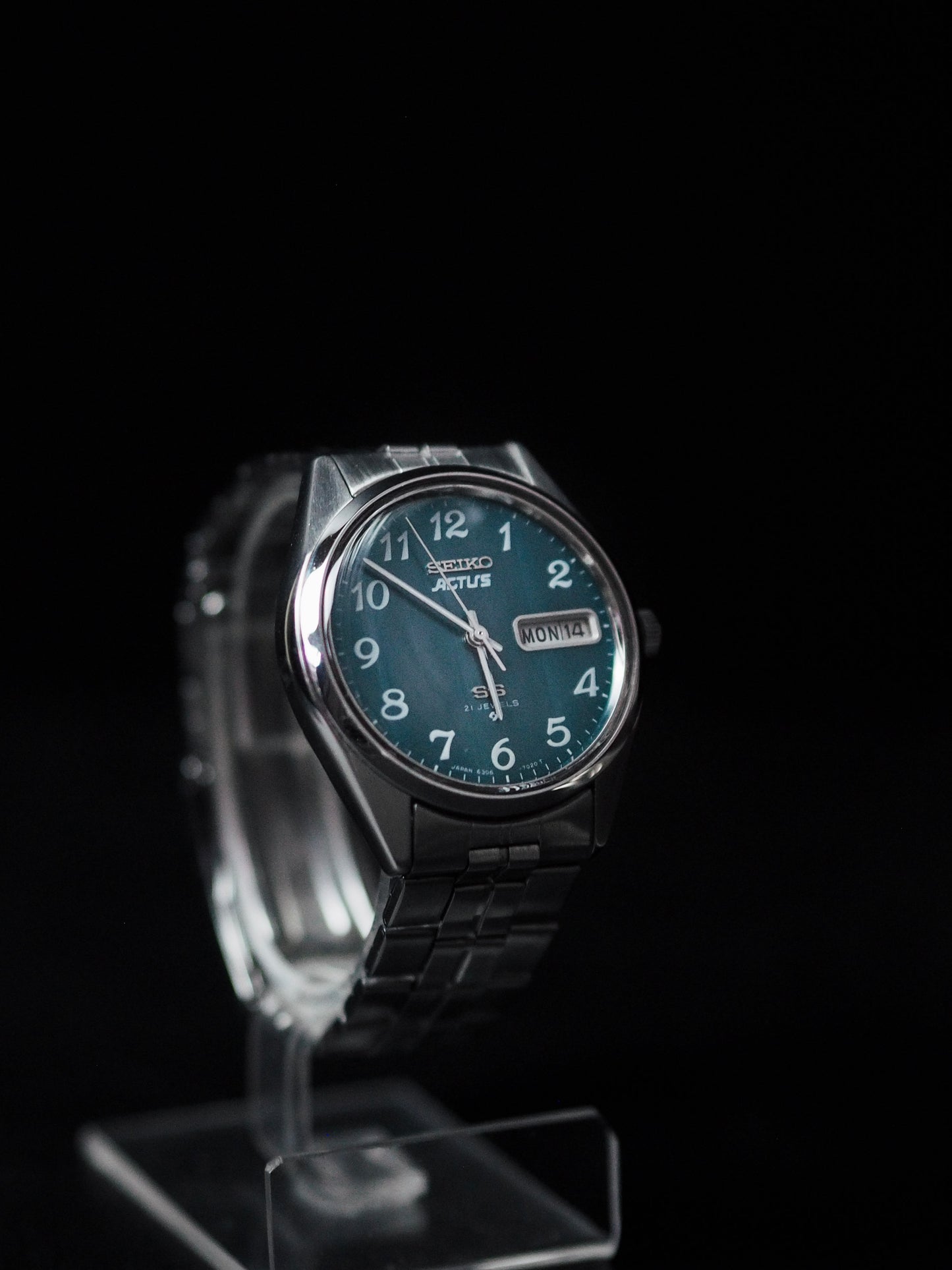 Seiko Actus SS 6306-7010 JDM Rare Cadran En Lin Radiant Tosca