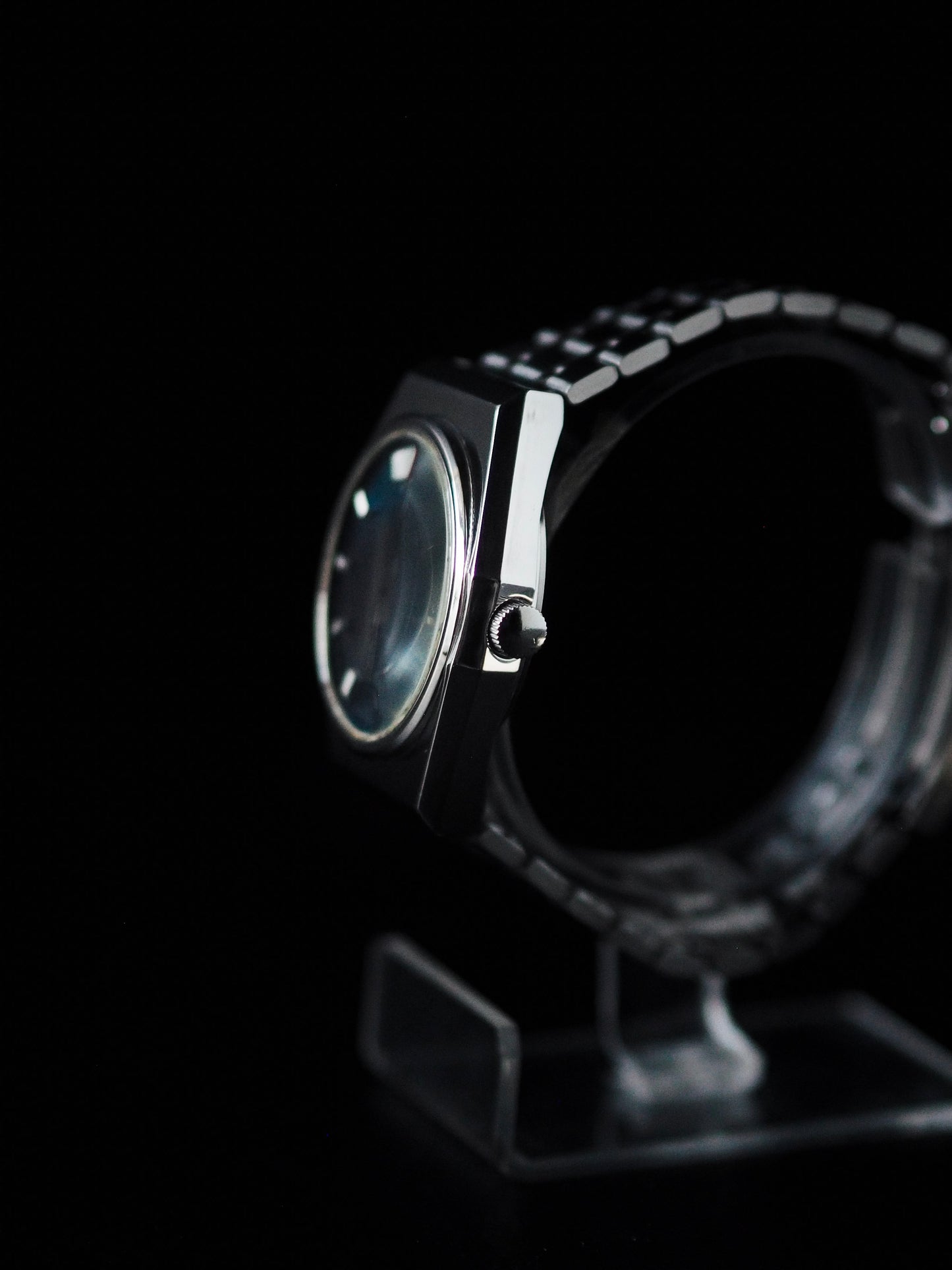 Seiko LM 5216-7110 Lord Matic Special Octagon Case Dark Blue Dial