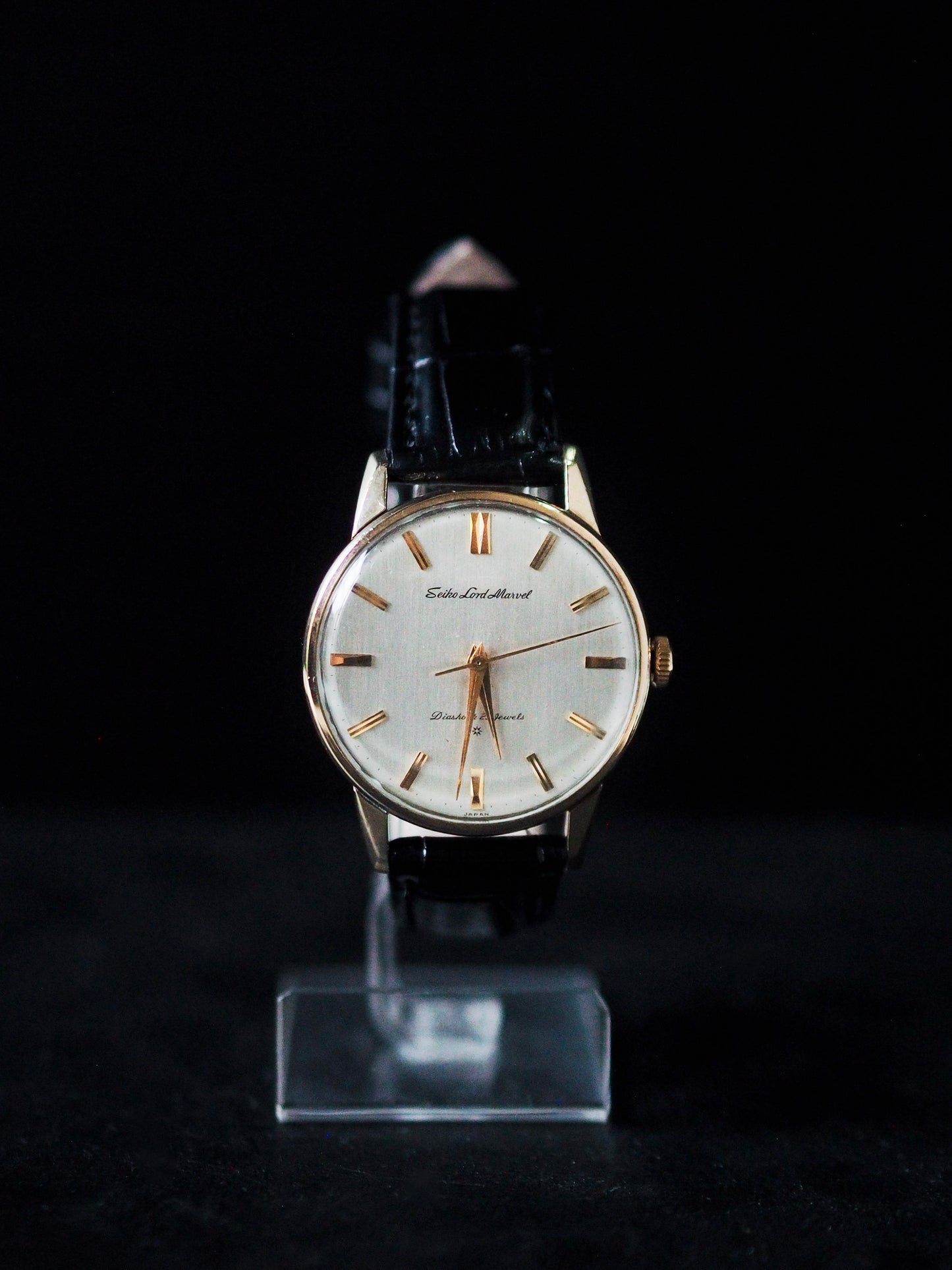 Seiko Lord Marvel 15023E Cadran Argent Hairline 14K SD