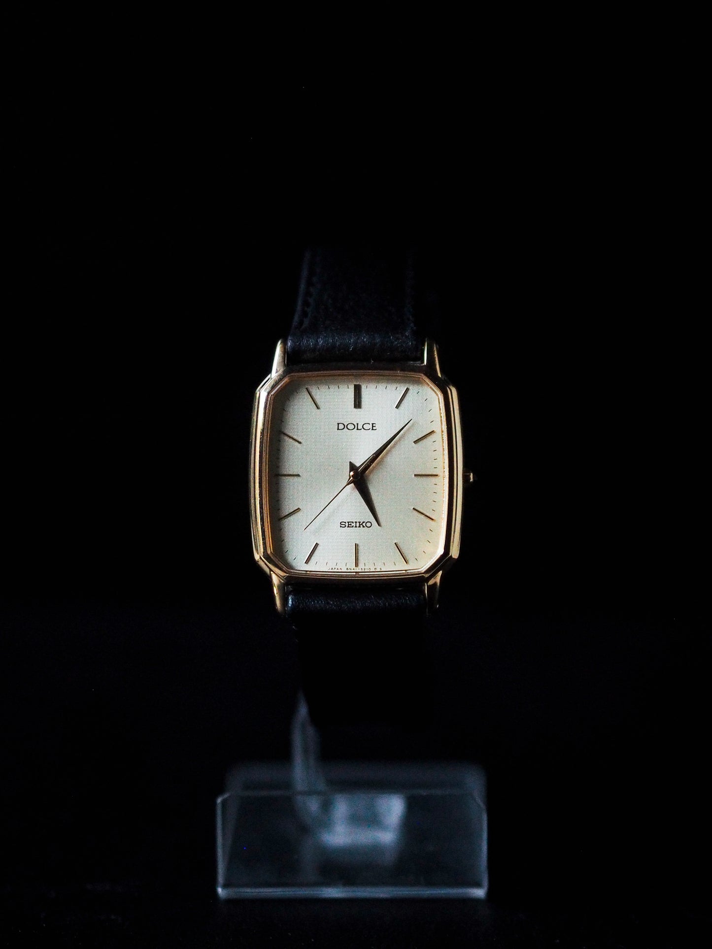 Seiko Dolce 8N41-5160 Tank SGP 香槟色纹理表盘