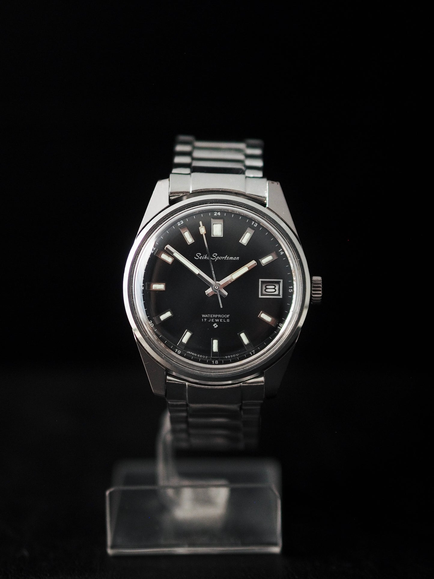 Seiko Sportman 6602-9982 Black Sunburst Dial 62MAS