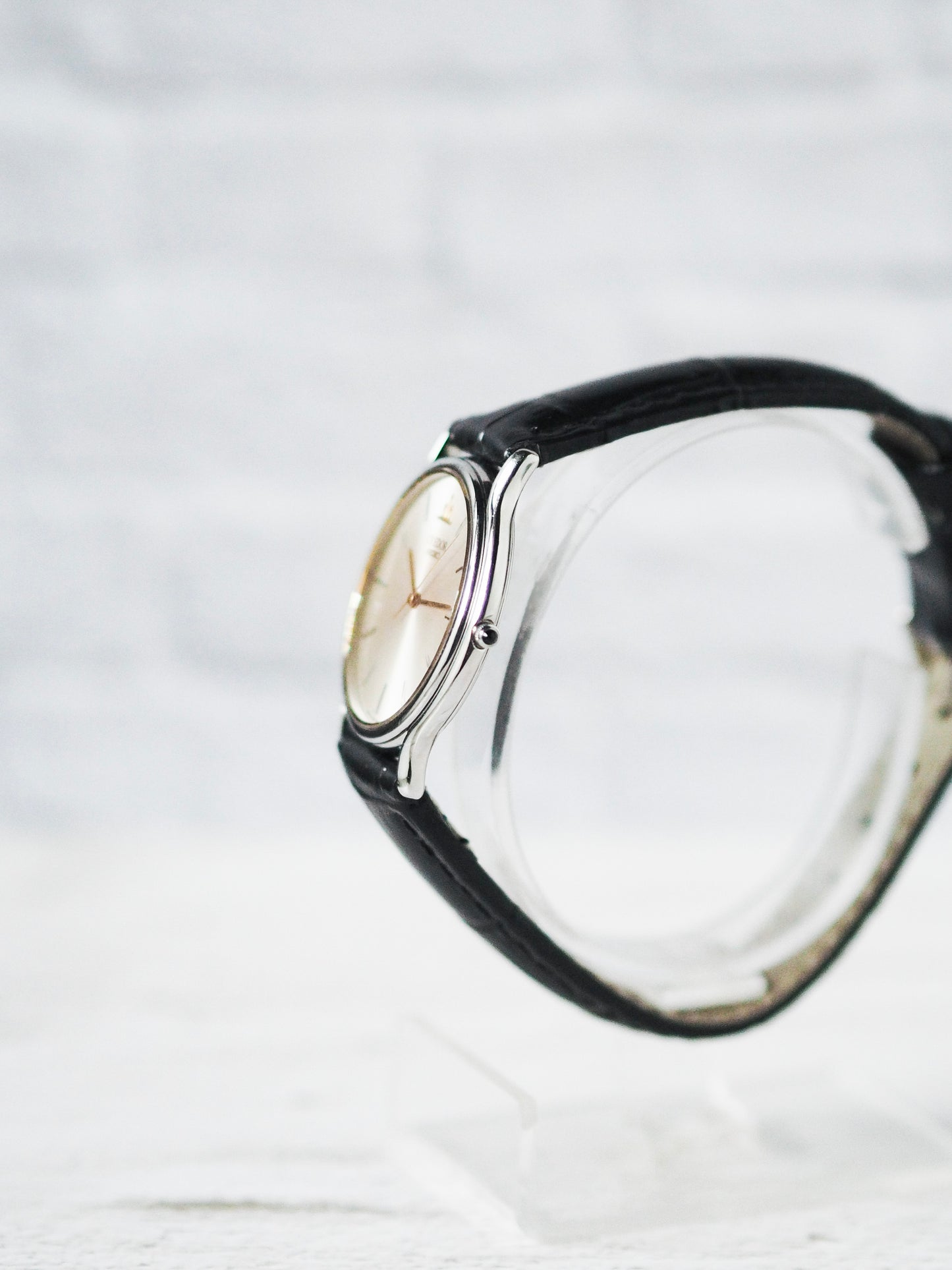 Credor Seiko 8J81-6A30 Gold Ring Silver Dial