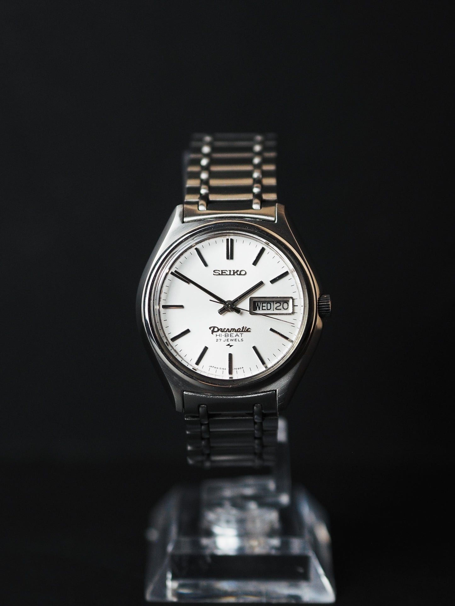 Seiko Presmatic Hi-Beat 5146-7060 White Sunburst Dial