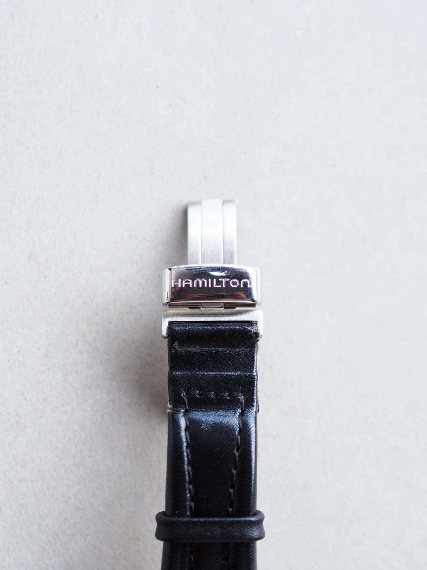Hamilton Lloyd 6341 Quartz Square Sub Second Black Pinstripe Dial