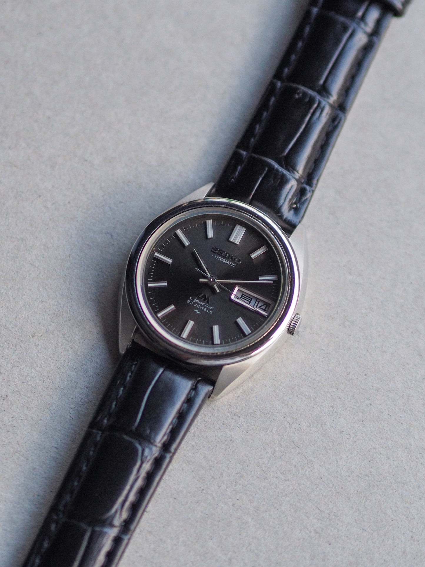 Seiko LM 5206-6020 Lord Matic Special Black Sunburst Dial