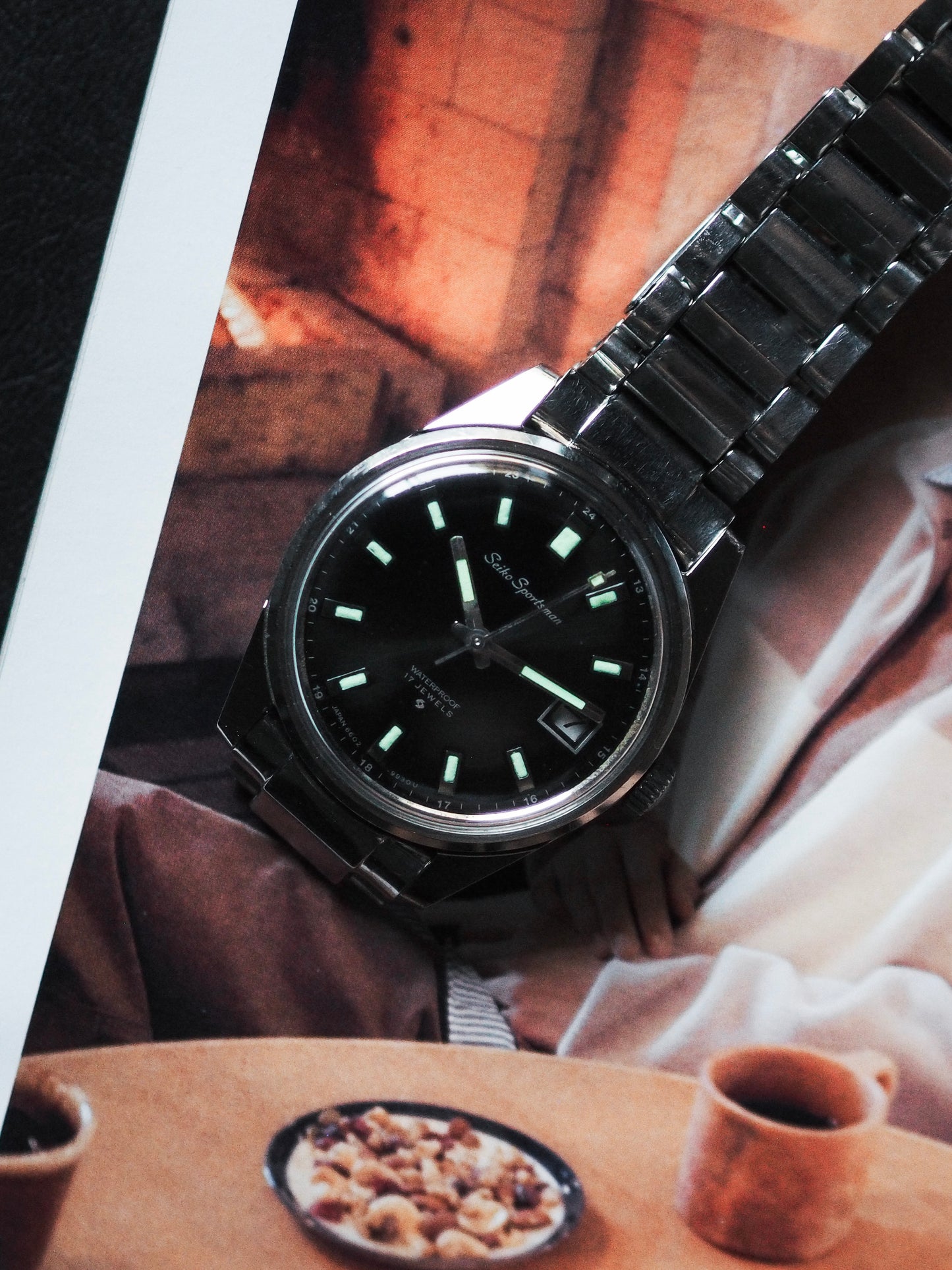 Seiko Sportman 6602-9982 Black Sunburst Dial 62MAS