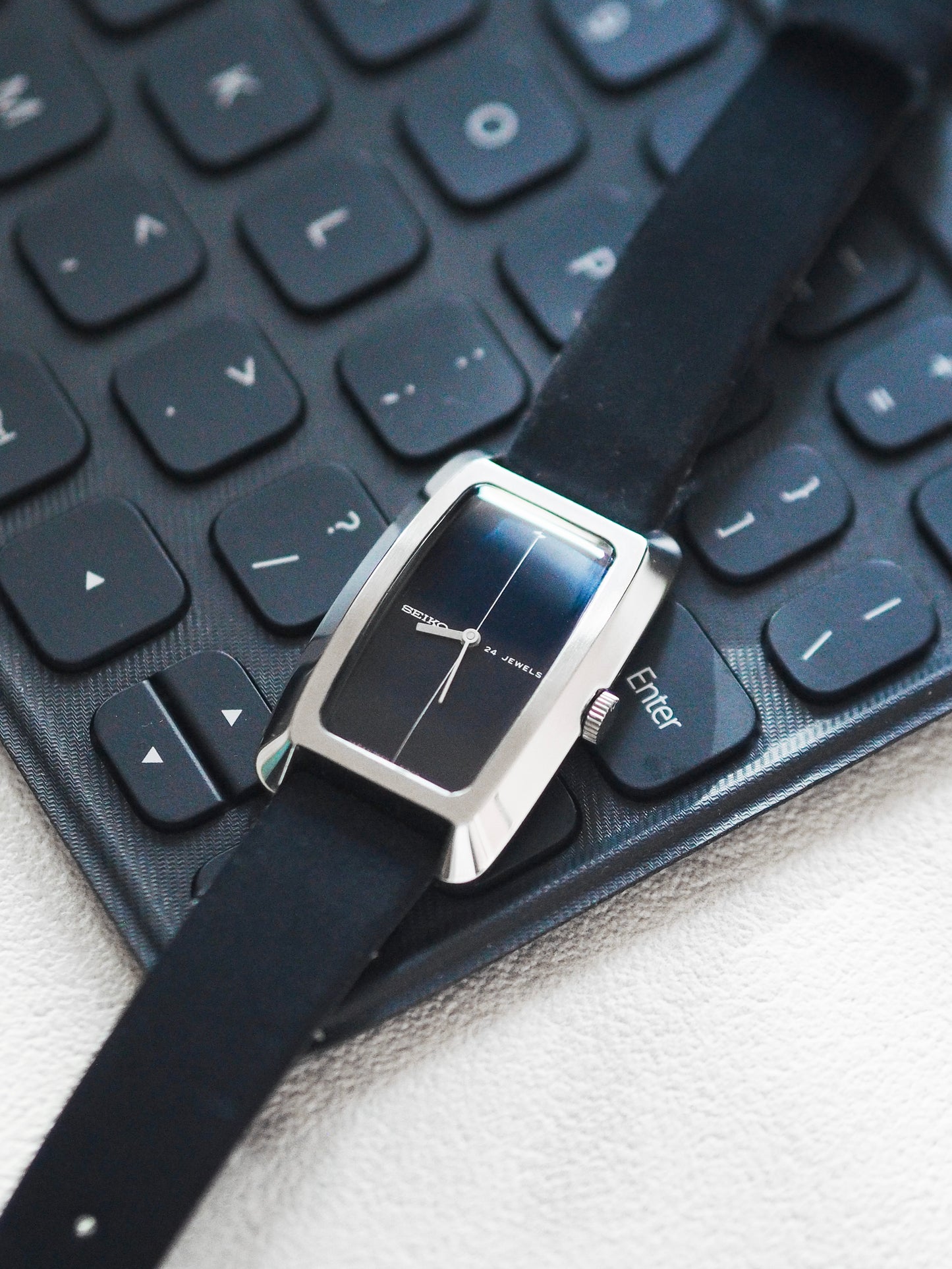 Seiko Chariot Tank 2559-7010 Hi-Beat Blue Dial