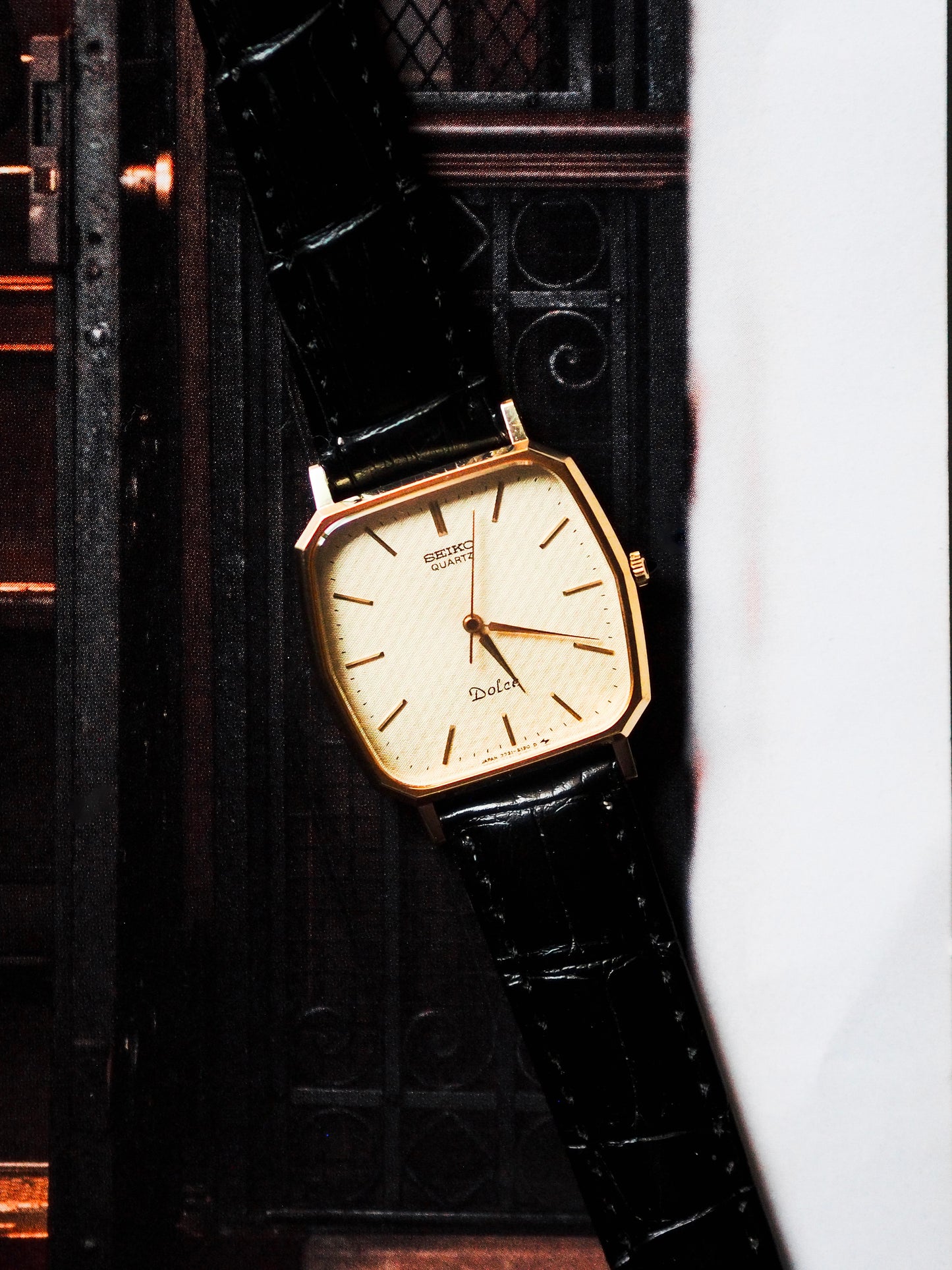 Seiko Dolce 7731-5120 SGP 十边形香槟纹理表盘