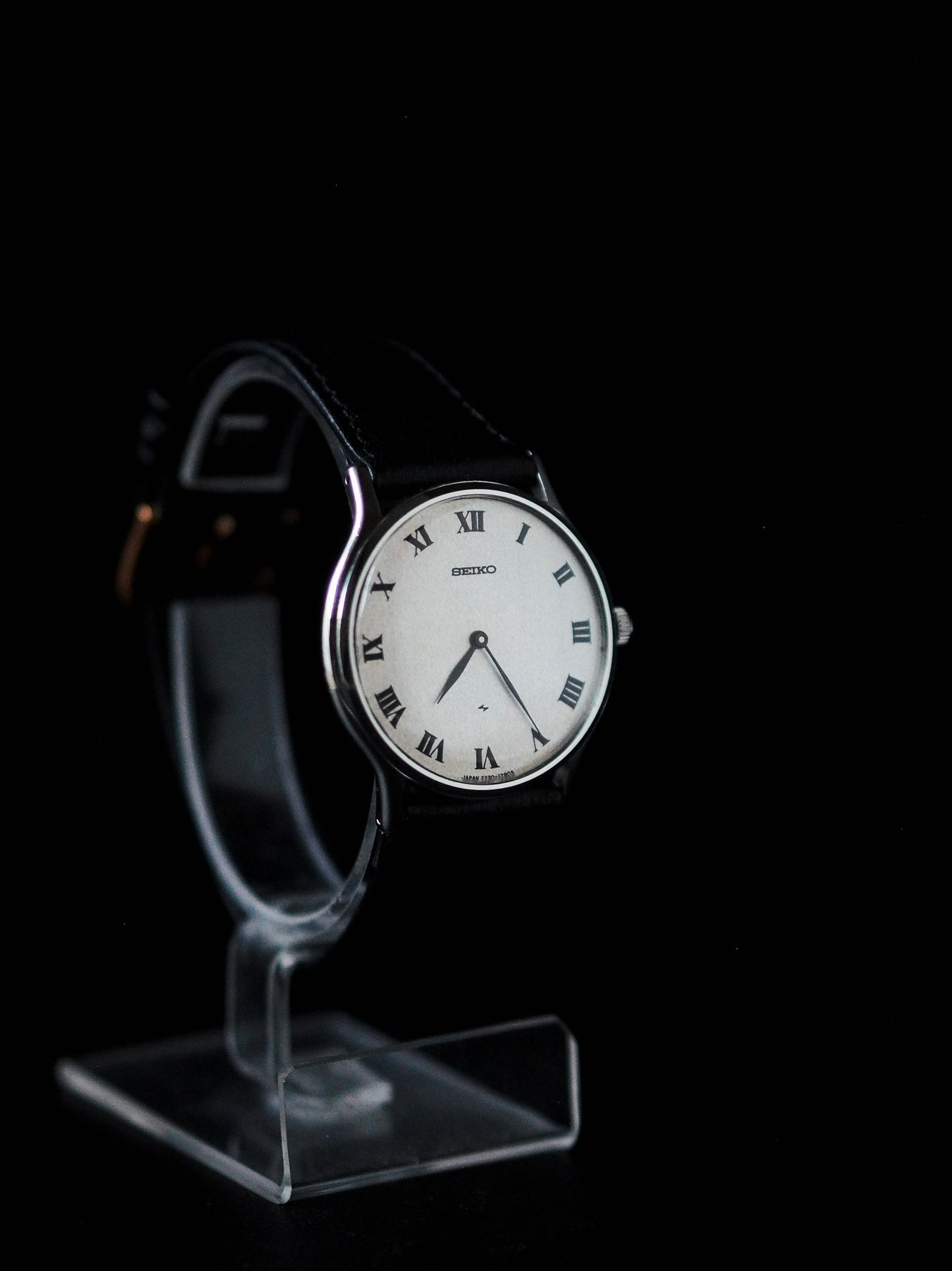 Seiko Chariot 2220-0480 Cadran romain texturé blanc