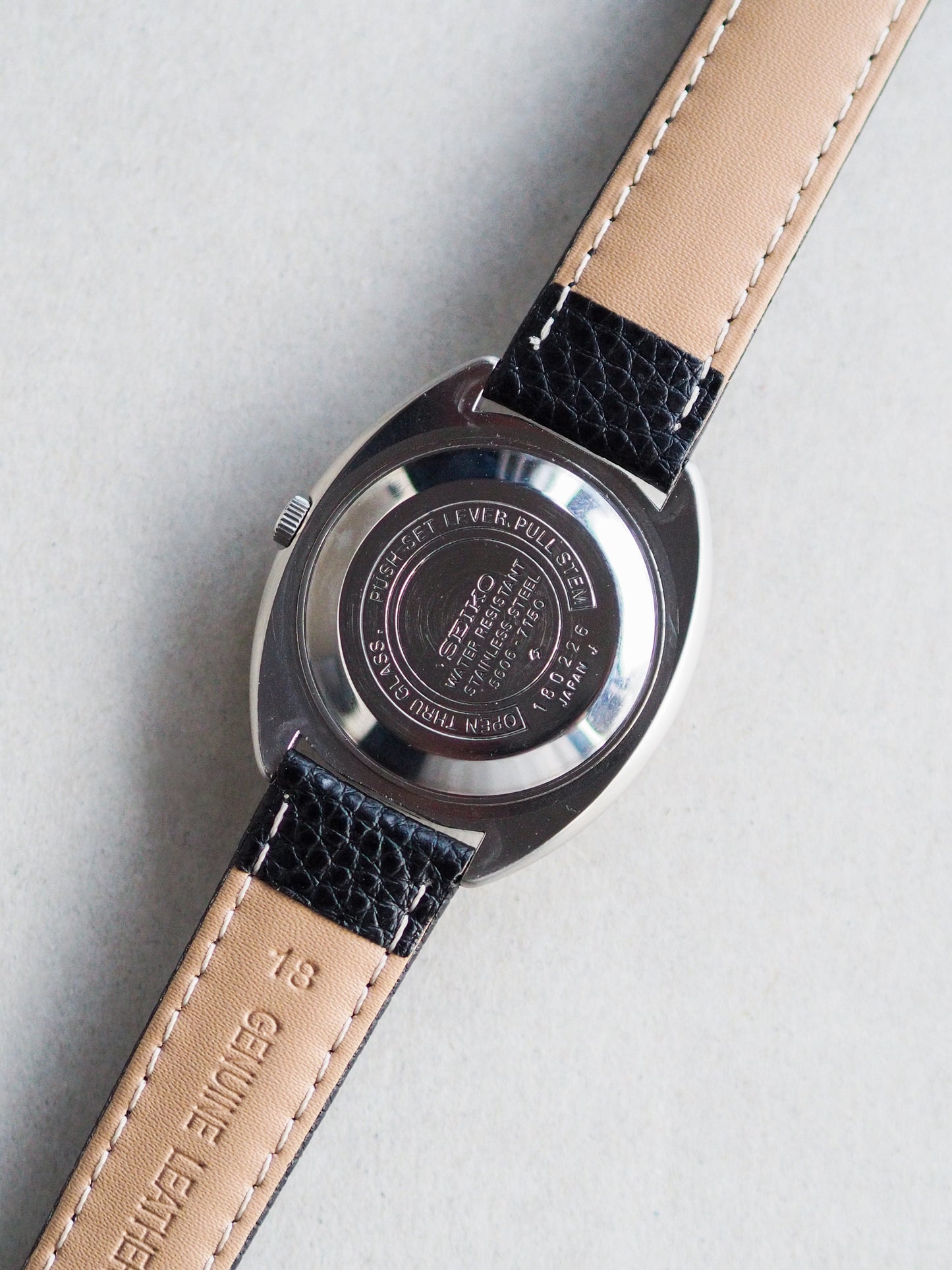 Seiko LM 5606-7150 Lord Matic Silver Linen Dial