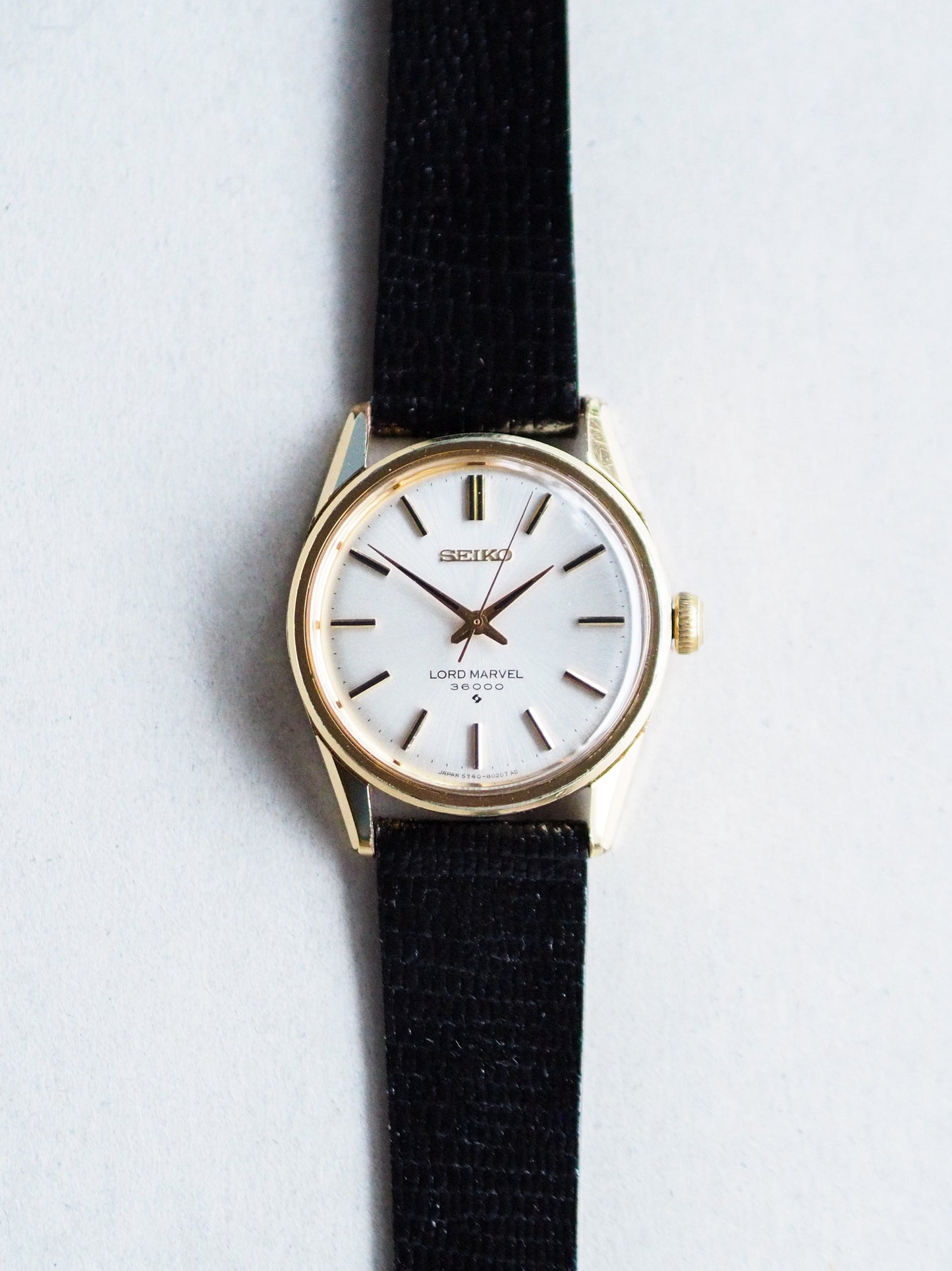 Seiko Lord Marvel 5740-8000 36000 SGP White Sunburst Dial