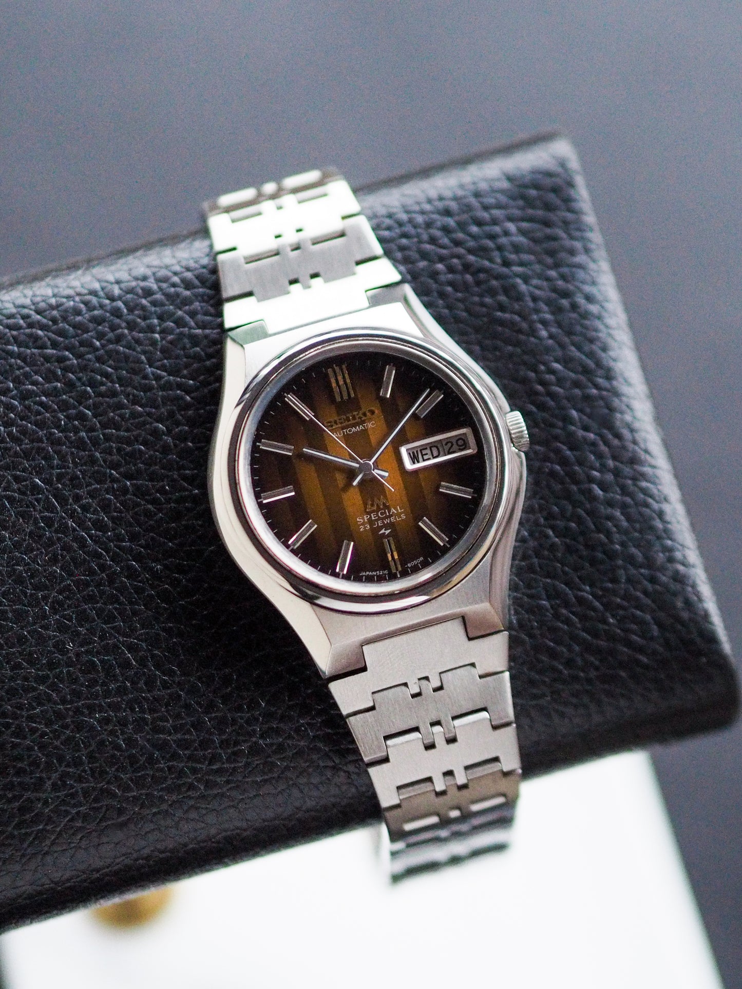 Seiko LM 5216-6040 Lord Matic Special Brown Striped Dial