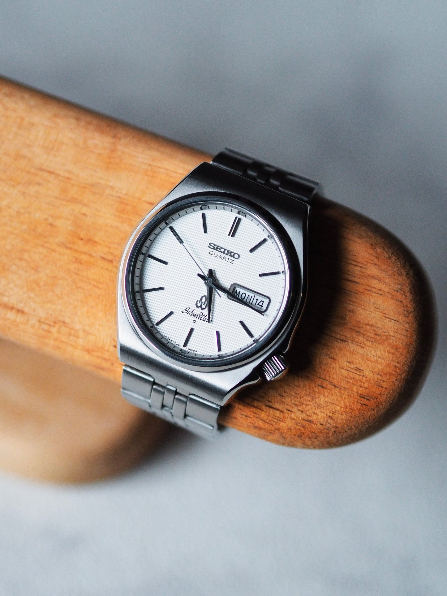 Seiko Quartz 7546-8020 Cadran tapisserie blanc Silverwave