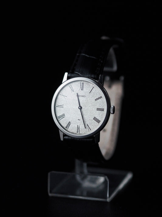 Seiko Chariot 2220-0180 Cadran martelé blanc Hi-Beat