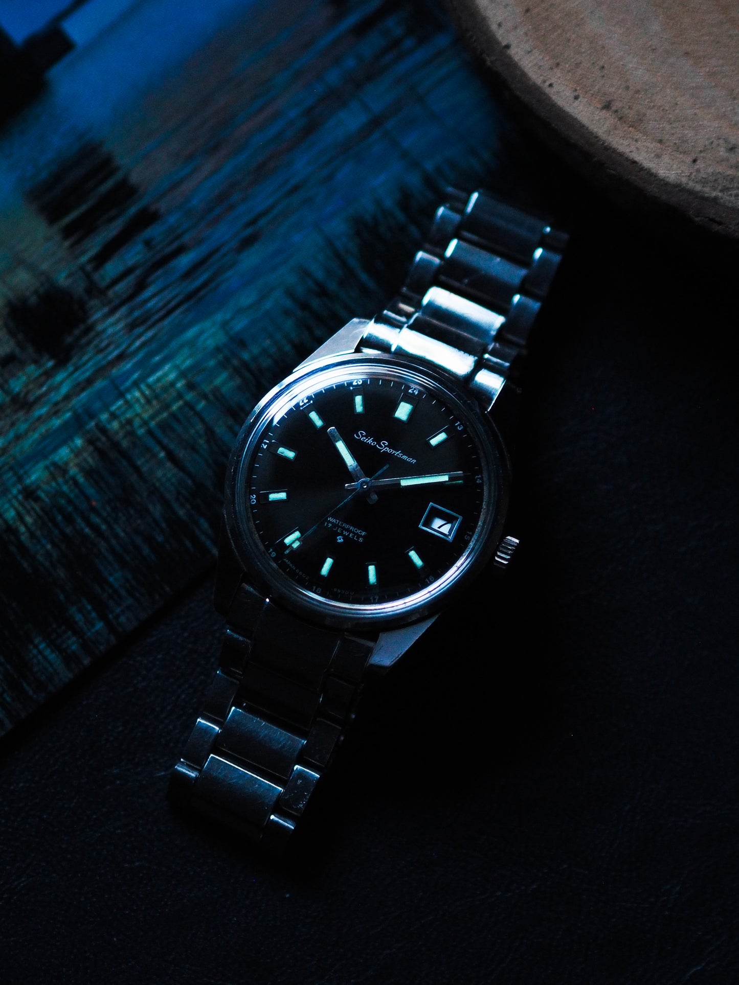 Seiko Sportman 6602-9982 Black Sunburst Dial 62MAS