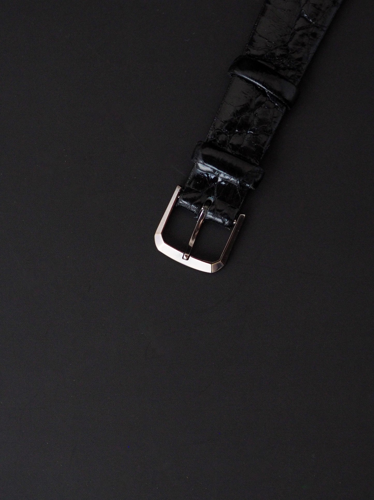 Seiko Dolce 7321-5830 Quartz Tank Black Ceramic White Ivory Dial