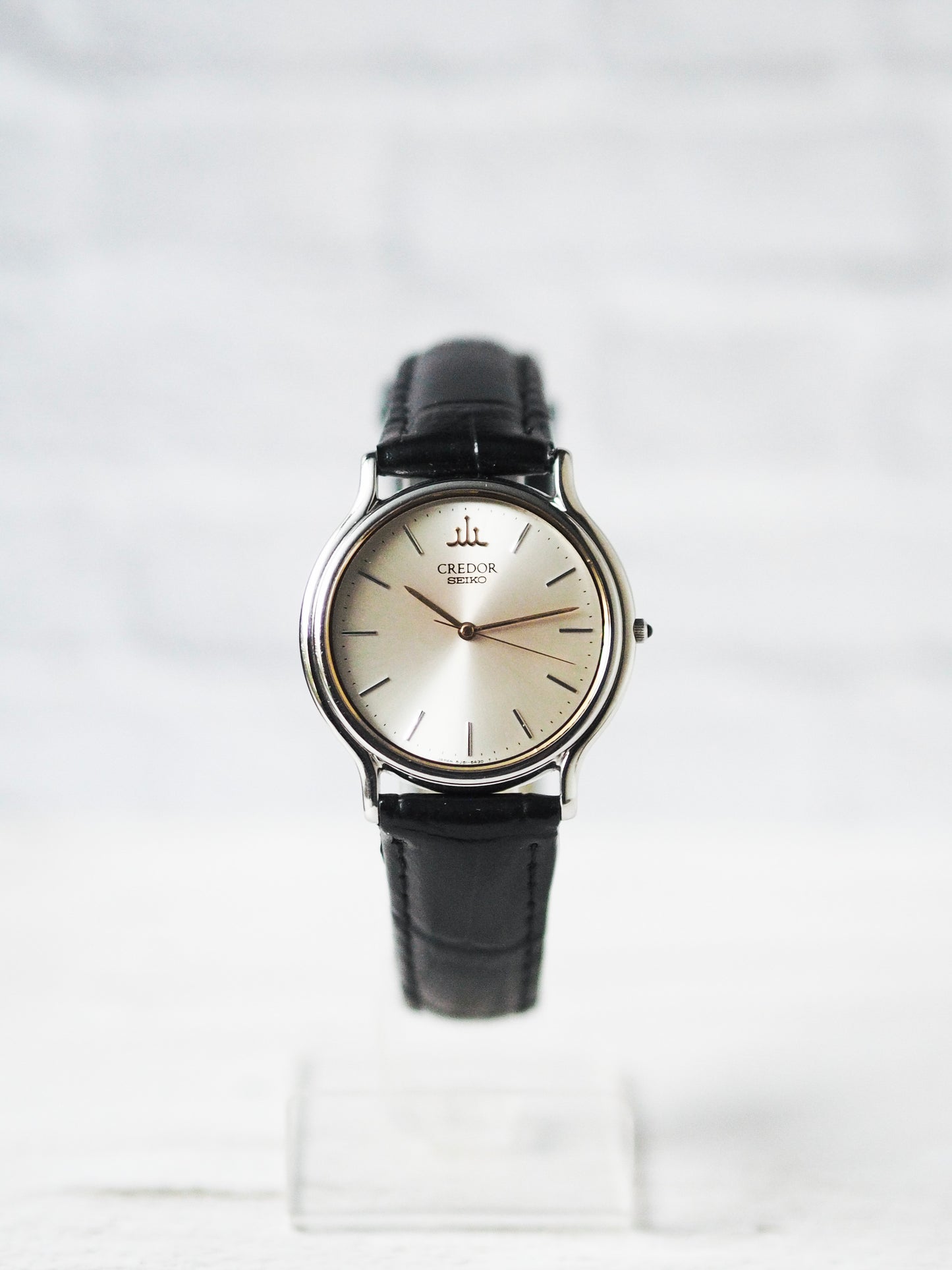 Credor Seiko 8J81-6A30 Gold Ring Silver Dial