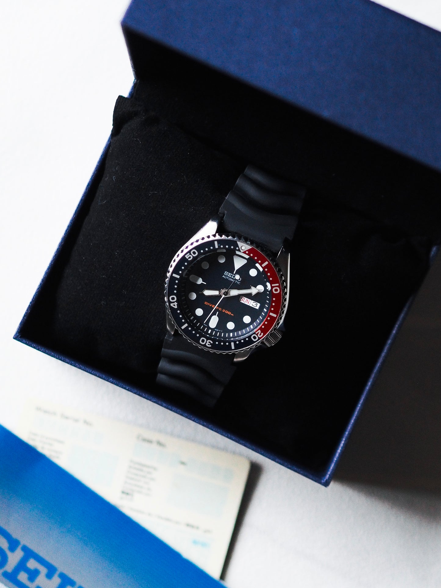 Seiko SKX009 7S26-0020 Diver Dark Blue Dial