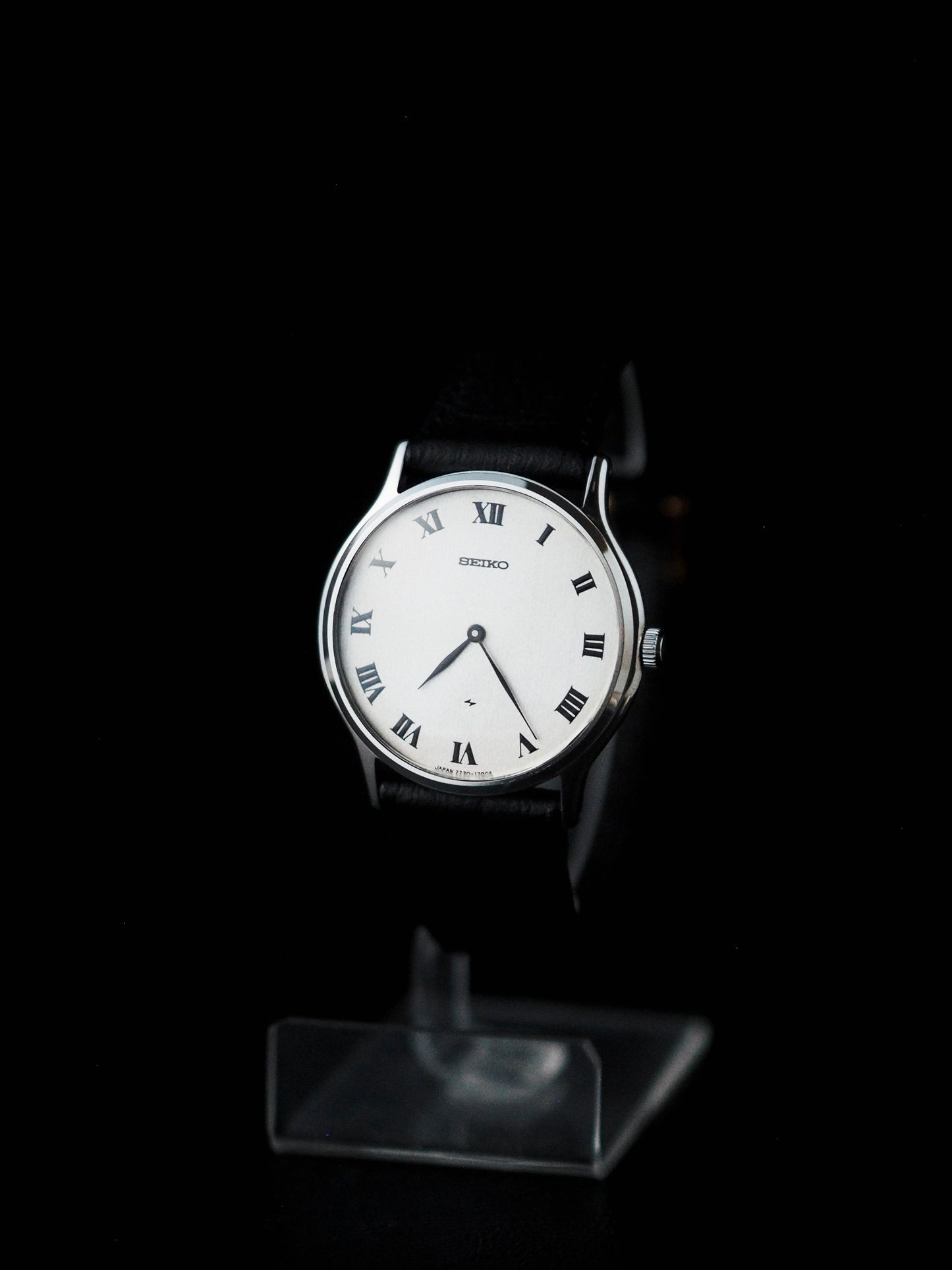 Seiko Chariot 2220-0480 Cadran romain texturé blanc